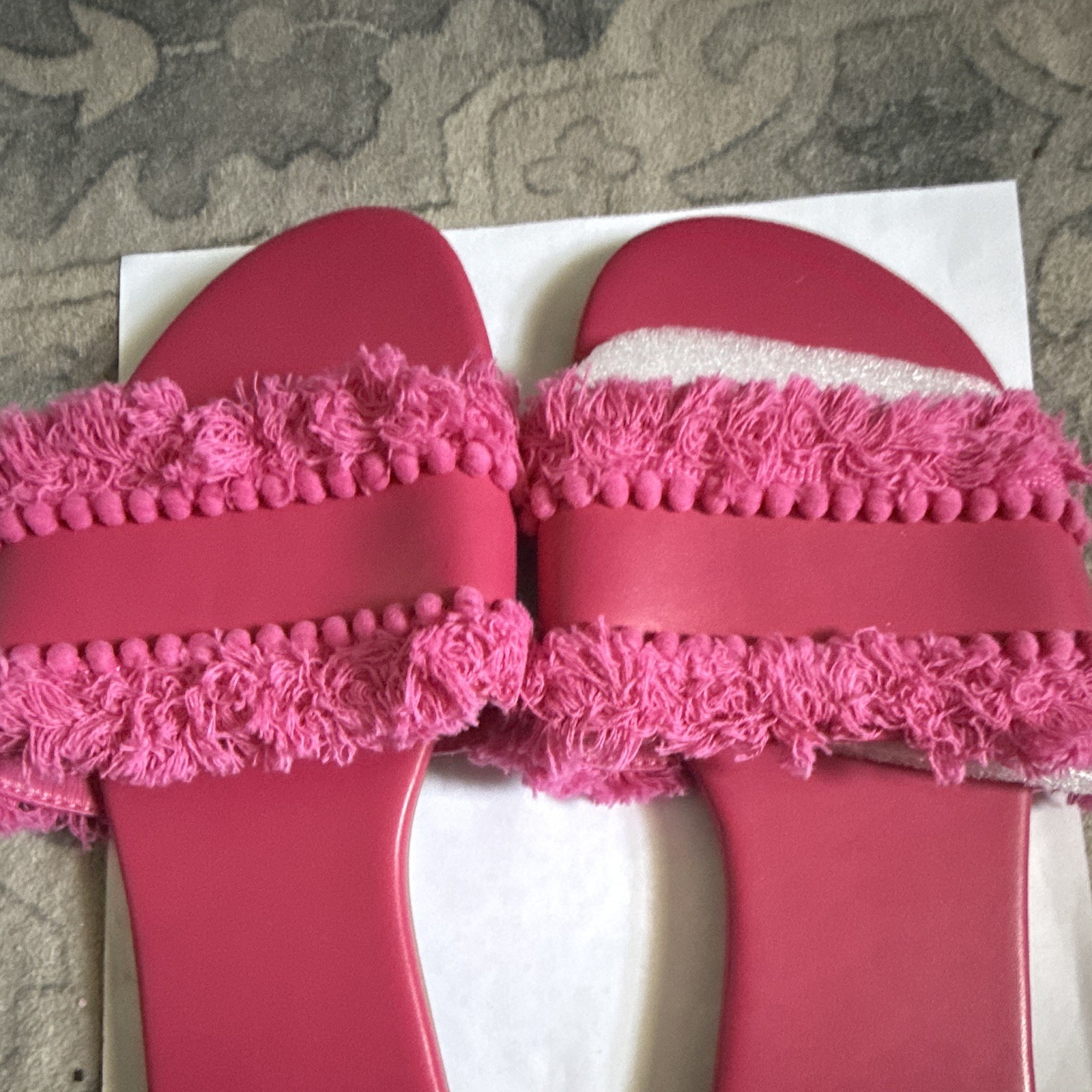 Women’s Slip-On Sandals with Tassel & Straw Fabric – PerfectSummer Footwear