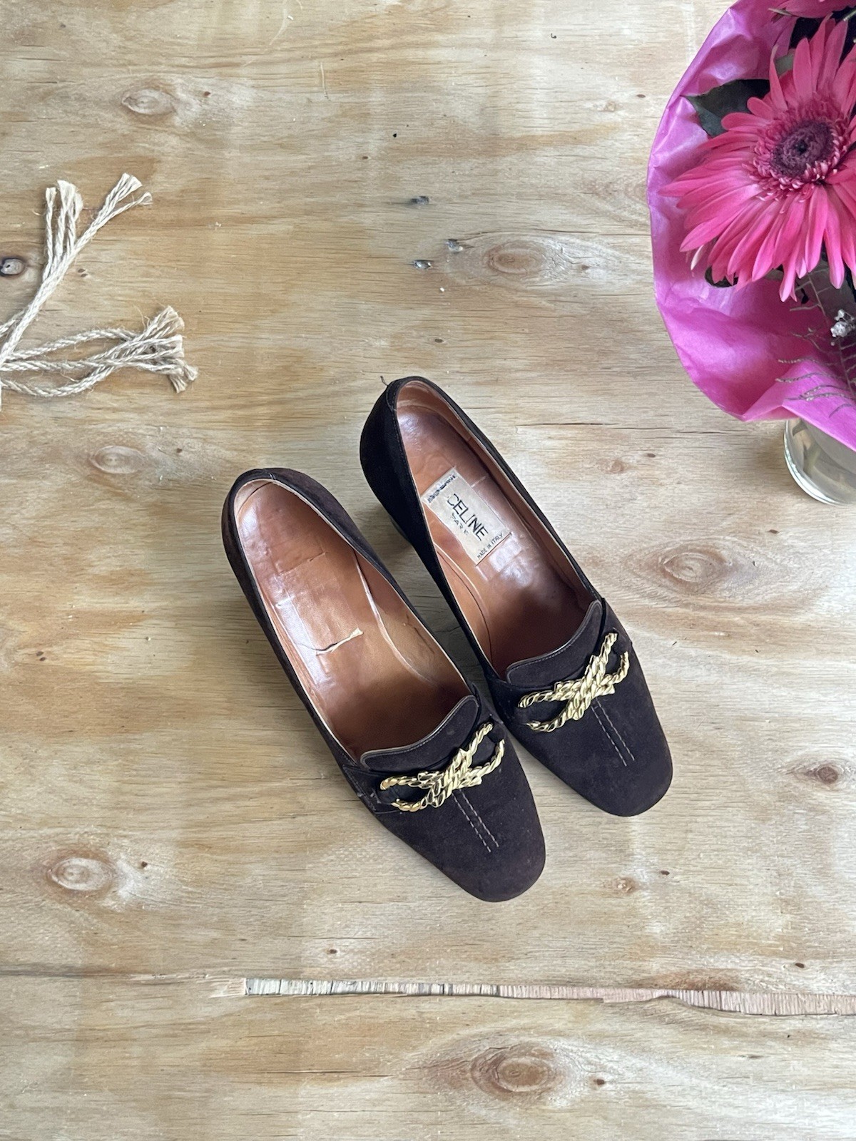 Celine vintage loafer pumps brown | size 36