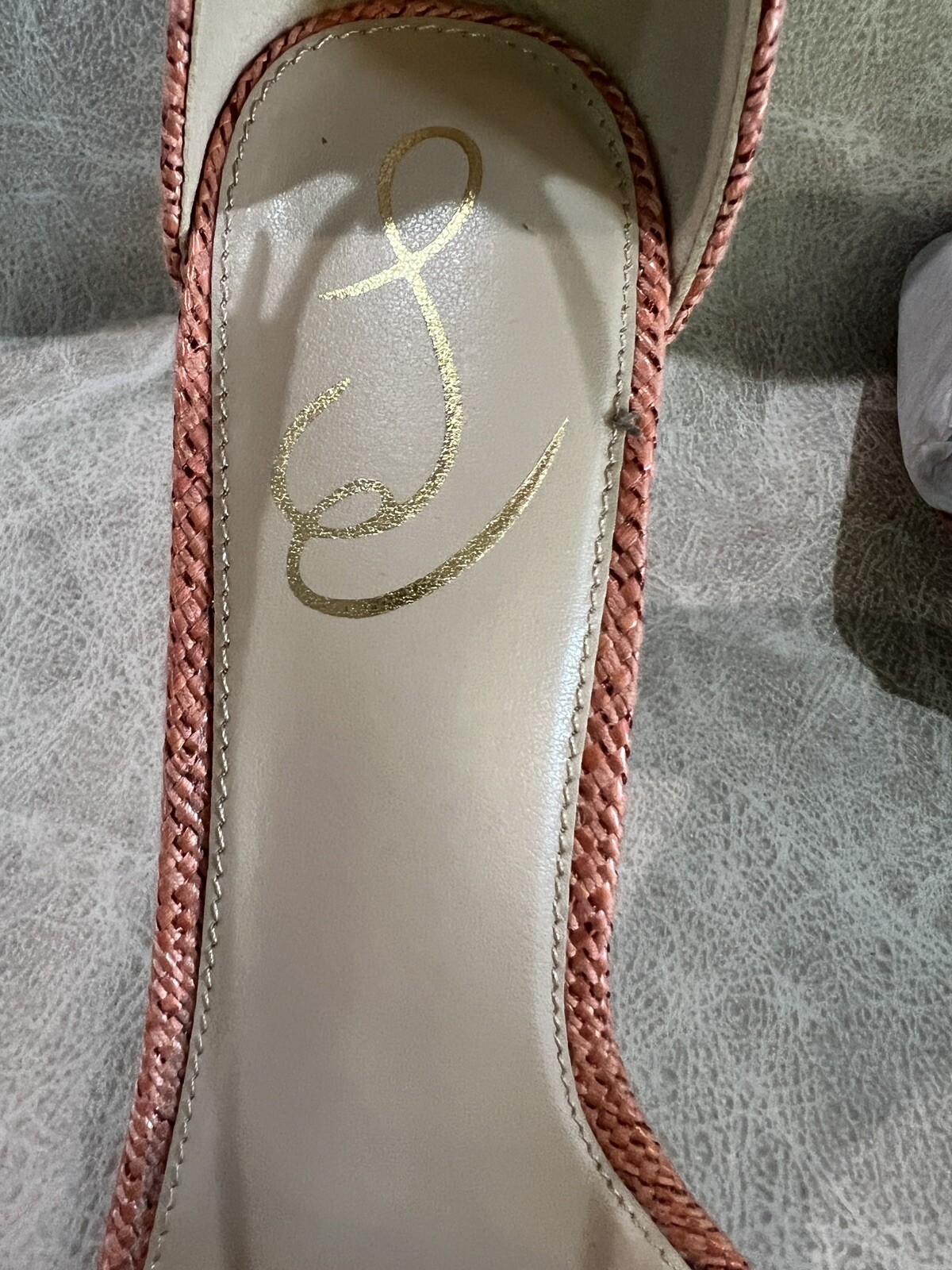 New! Sam Edelman Yaro Perla Peach Heel. Sze 8