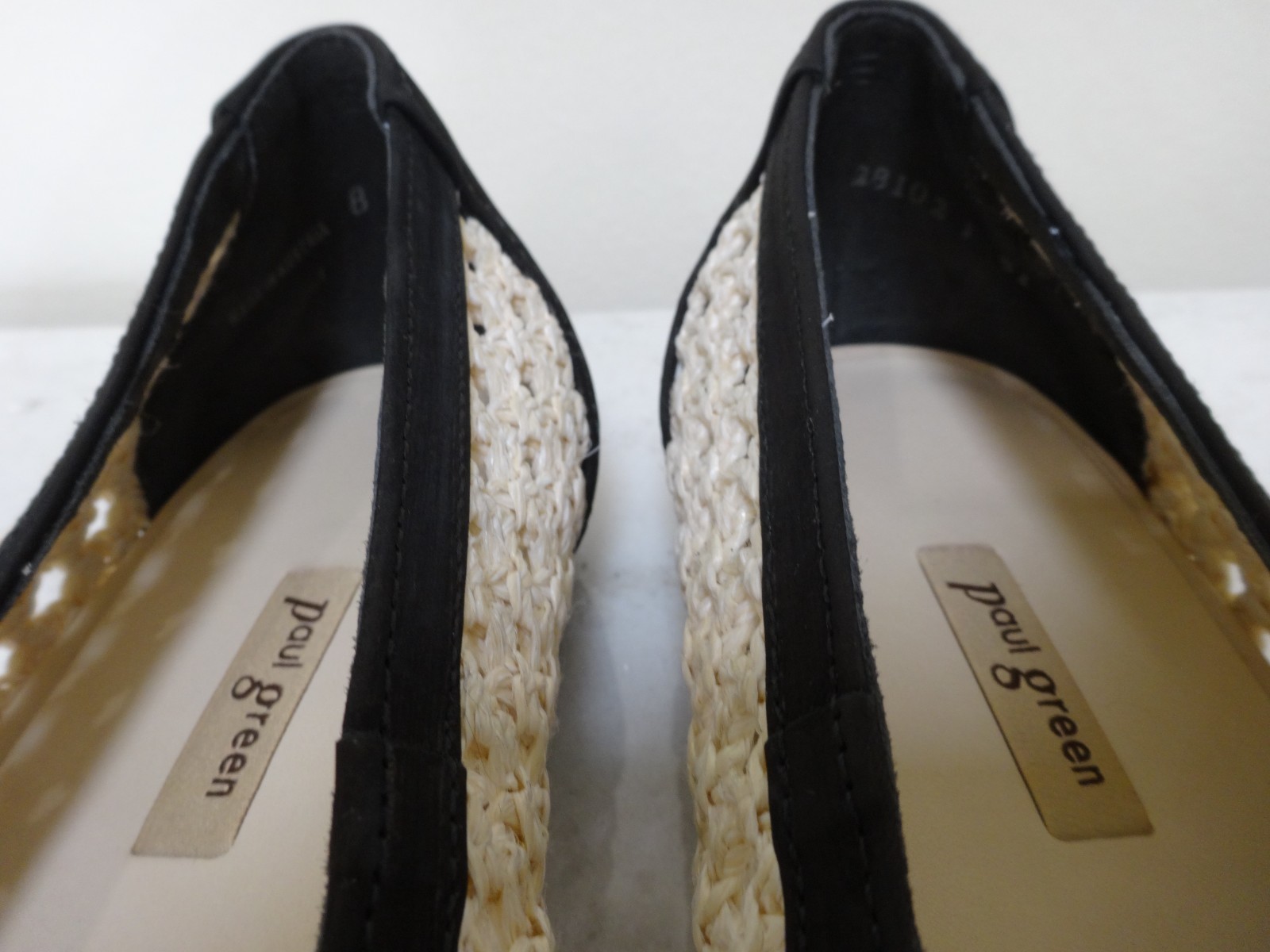 Paul Green Daisy Pointed Toe Flat Black Nature Diva Nubuk US-10.5 UK-8 EU-42
