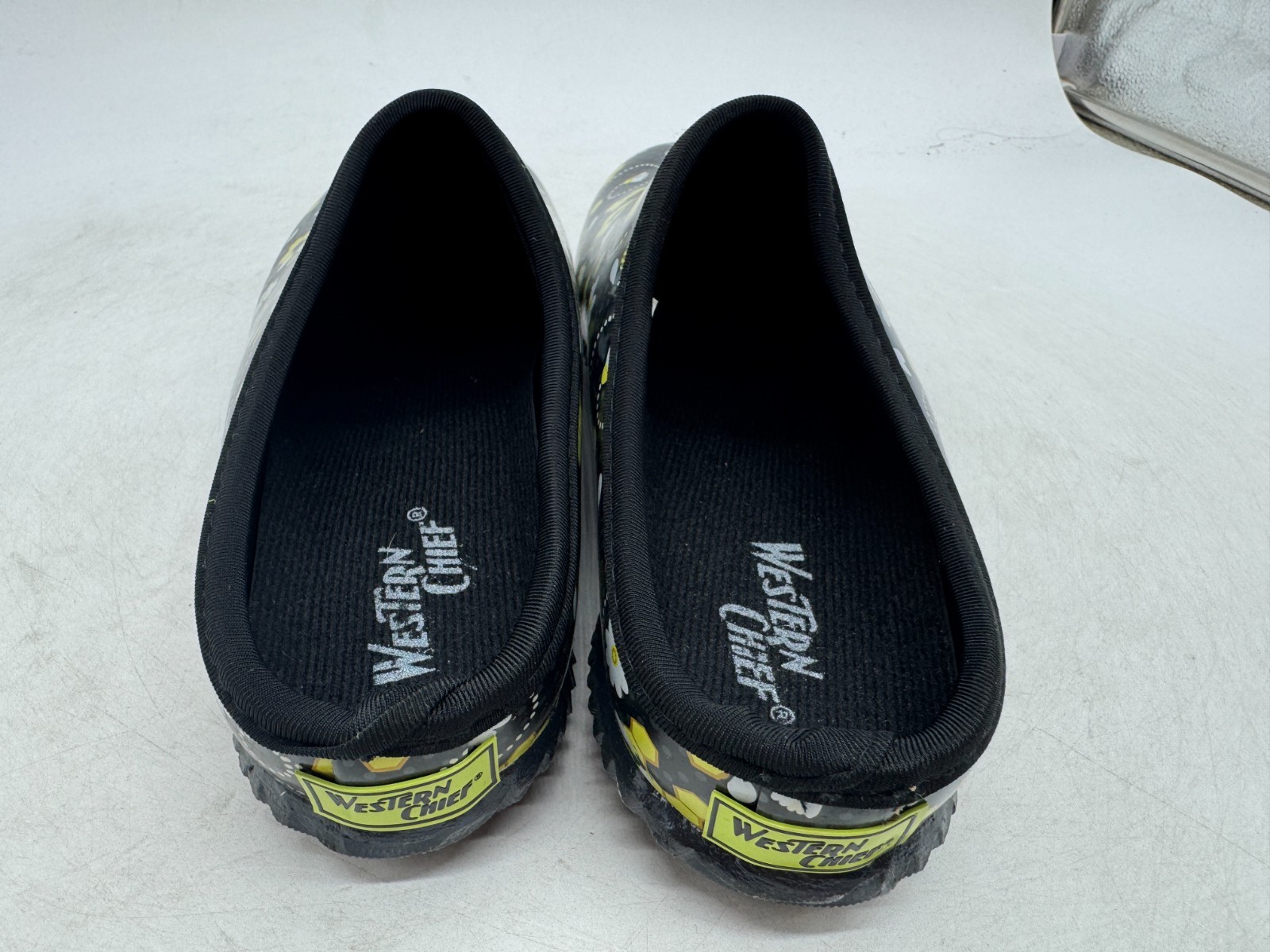 Western Chief Garden Floral Print Clogs Womens Black Slip-On Round Toe – 10