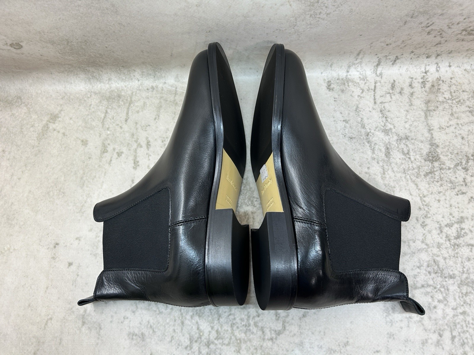 Russell&Bromley Black Leather Chelsea Boots Size 39 (US 8 /UK 6) Made In Italy