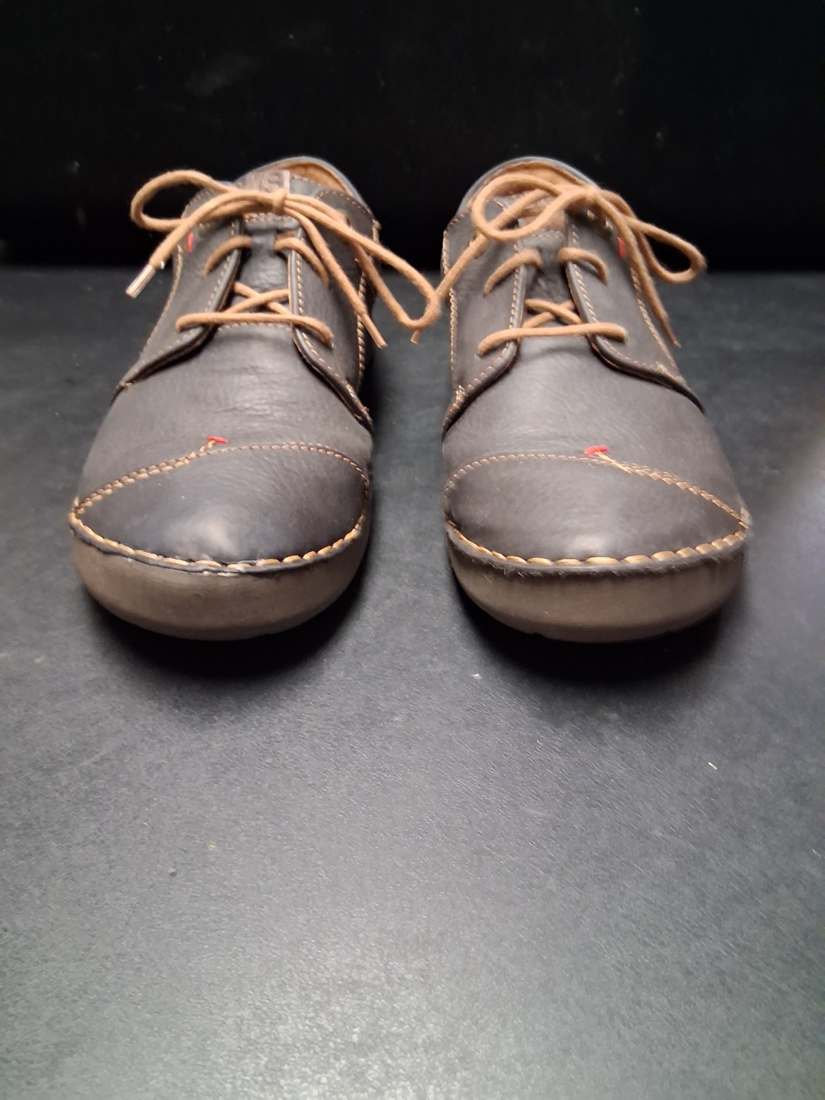 Josef Seibel Fergey Sneaker Leather Comfort Lace Up Walking Shoes Germany Sz 40