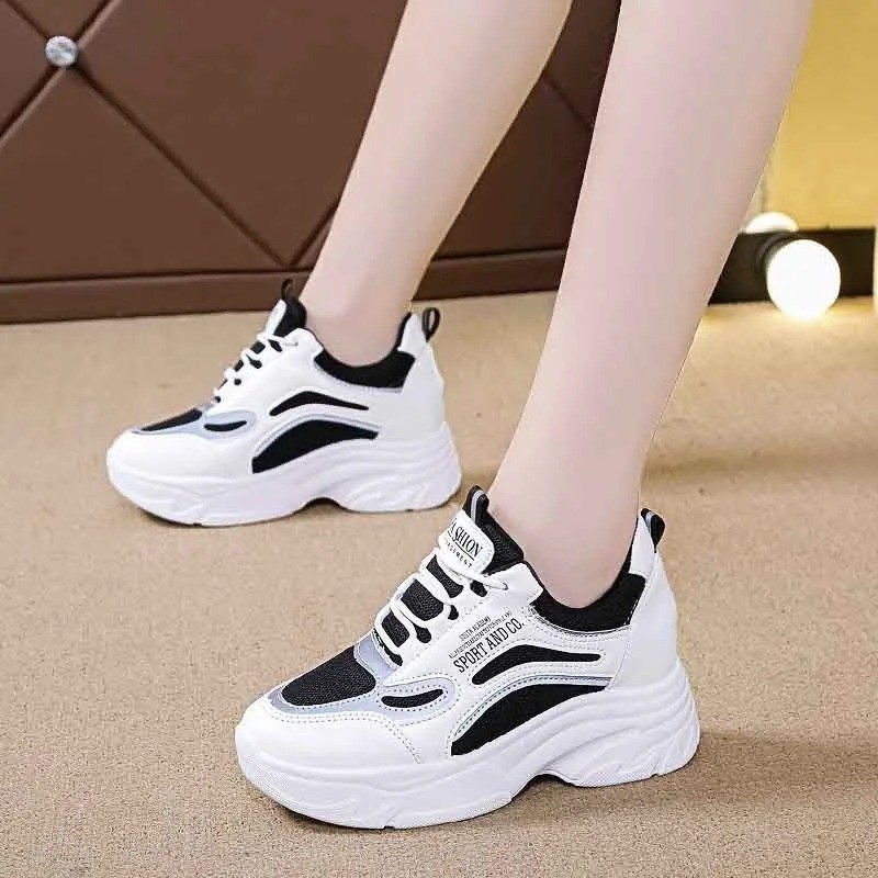 Women’s Dad Sneakers Platform Thick Sole Casual Height Increase Walking Shoes