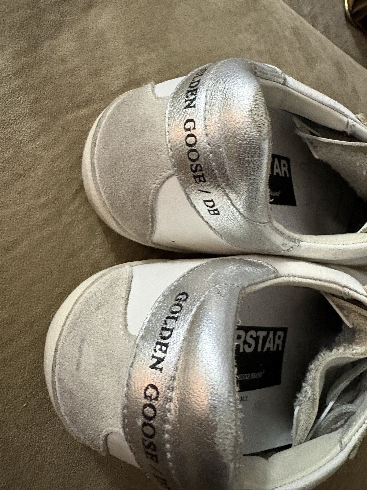 Golden Goose SuperStar Leather Sneaker White/Silver EU 36 Made in Italy
