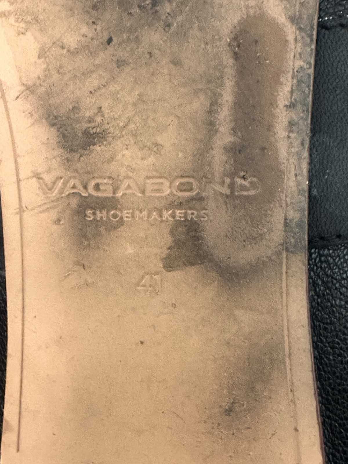 Vagabond Shoemakers Women’s Black Leather Mary Jane Flats Size EU 41