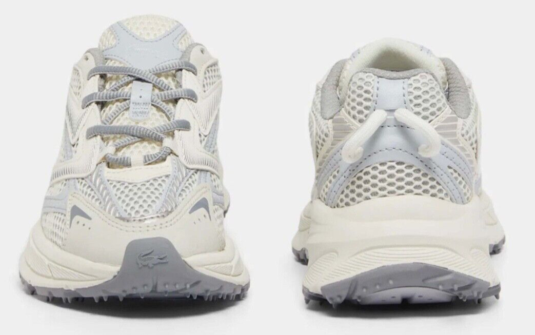 Lacoste L003 NEO SHOT Women’s Sneakers Off White / Grey. Sizes 5.5 to 10 USA