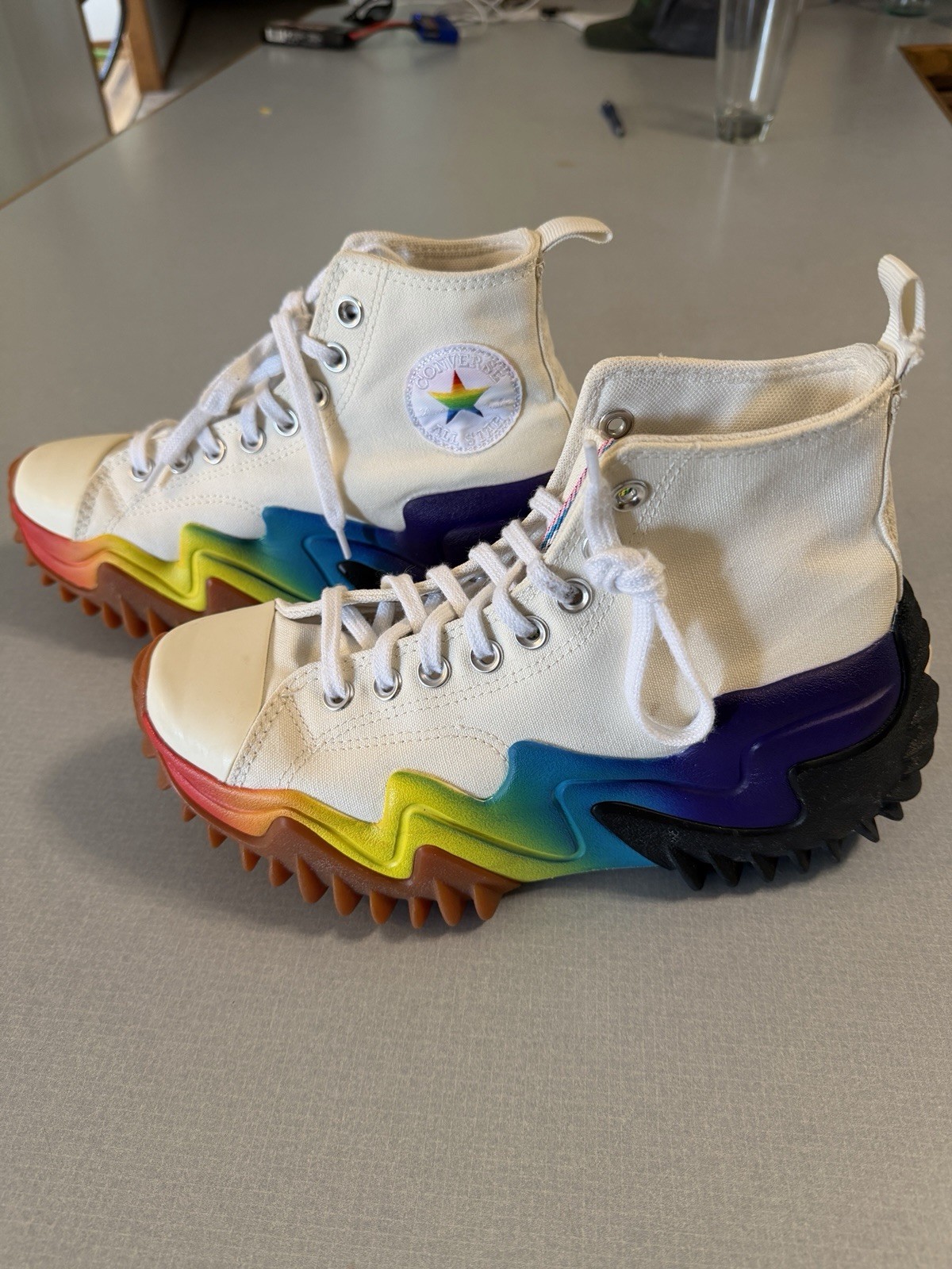 Rainbow Converse Pride Converse High top All Star Converse Women 8.5, Men 7