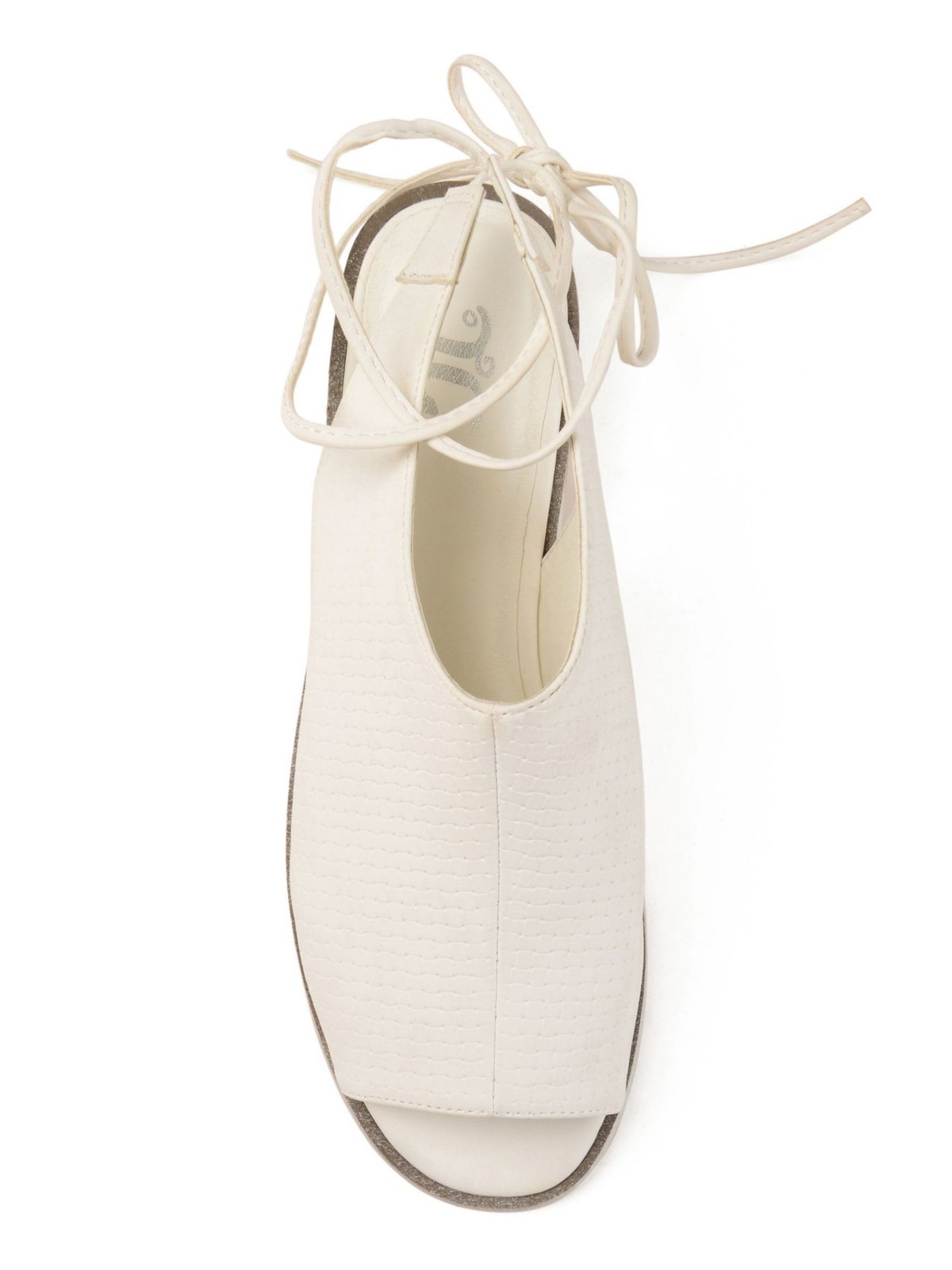 JOURNEE COLLECTION Womens White 0.5″ Platform Height Blanch Sandals 9