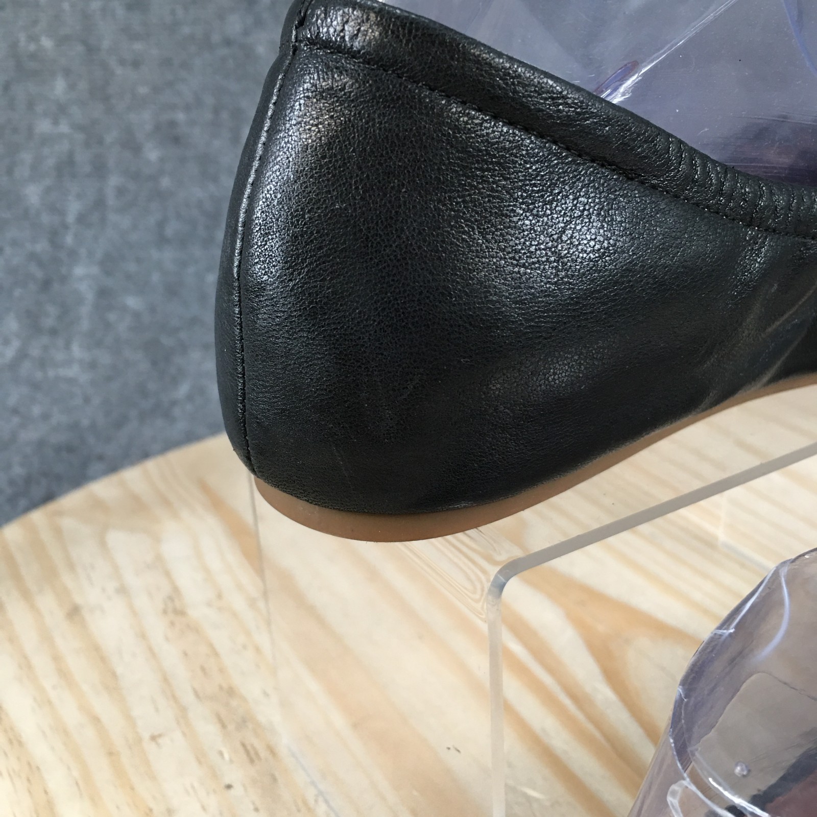 ED Ellen DeGeneres Love Shoes Womens 8 M Langston Ballet Flats Black Leather