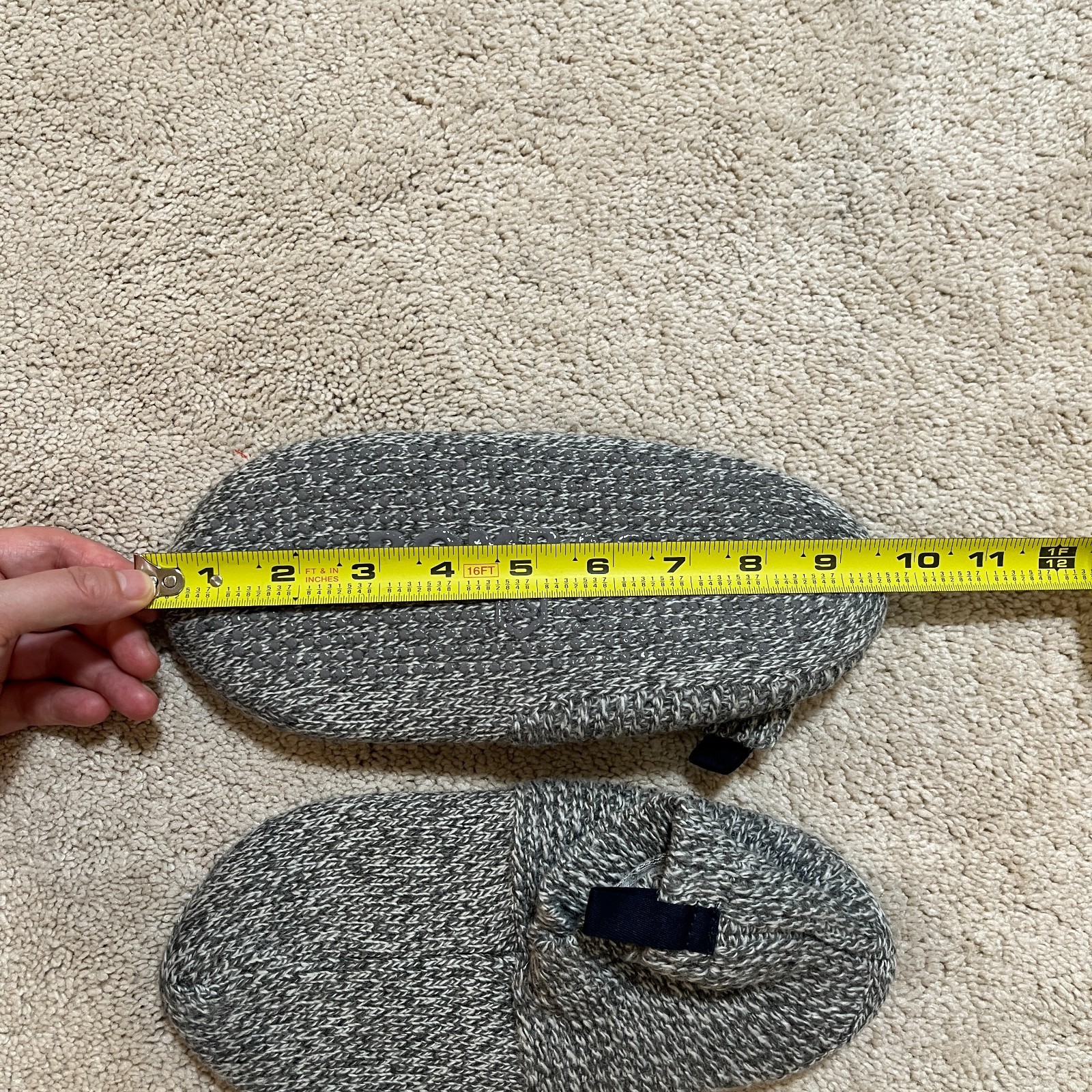 NWOT BOMBAS Gripper Slippers Lined Grey Size XS Extra Small (US W 5-6.5) Women