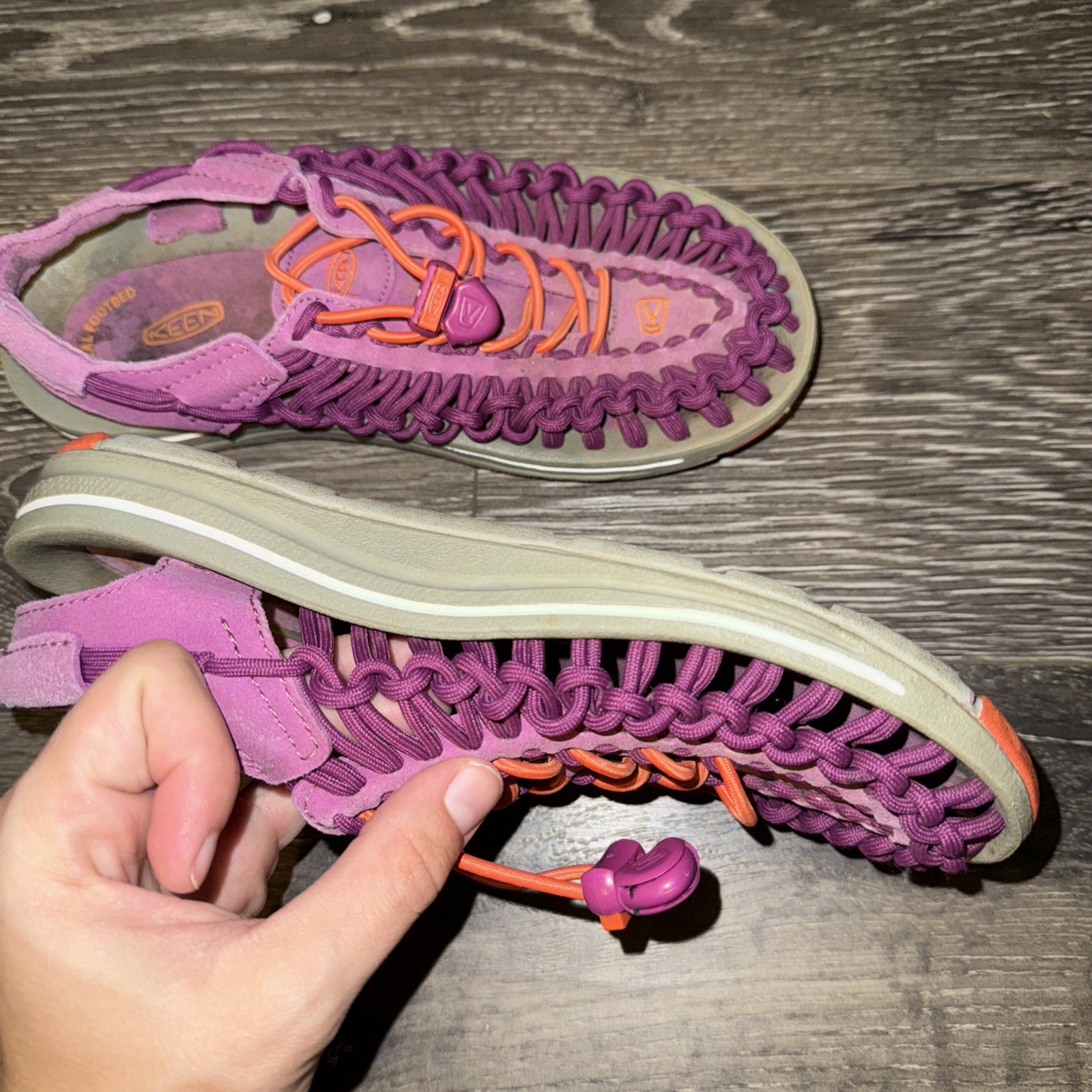 Keen Women’s Uneek 8MM Rock Sandals Magenta Pink / Orange Size 5.5