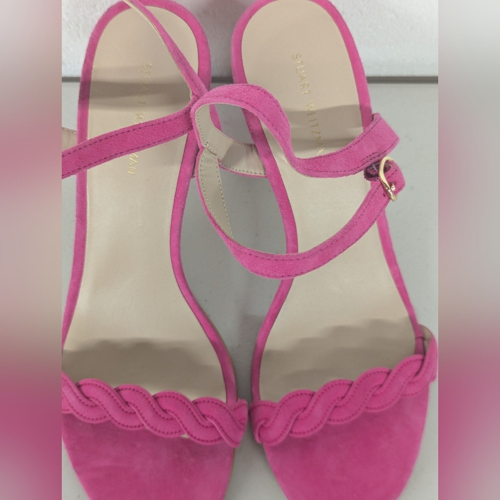 NEW Stuart Weitzman sz9 eu39.5 Dancer Twistie 100 Stiletto Sandal braided twist
