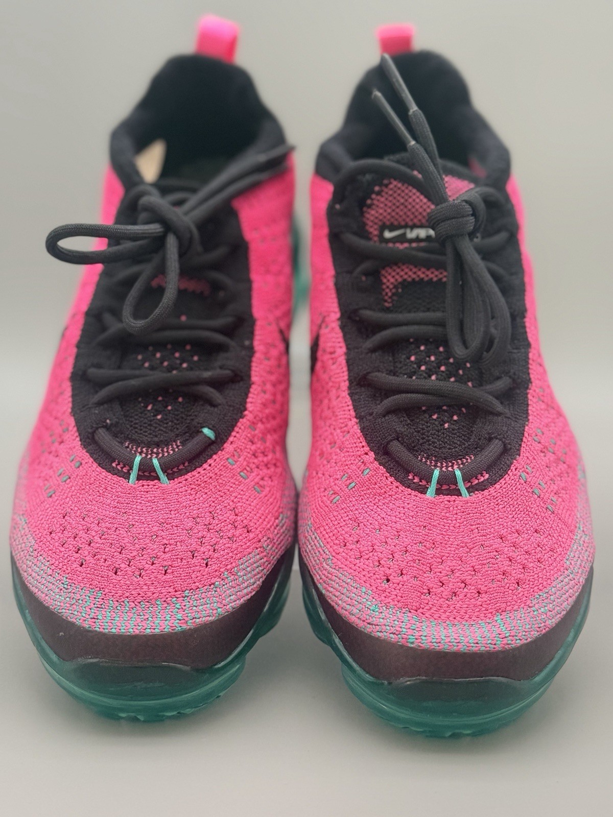 NIKE AIR VAPORMAX 2023 FK FLYKNIT NN CLEAR JADE-BLACK-PINK SZ 6.5 [FN7182-335]