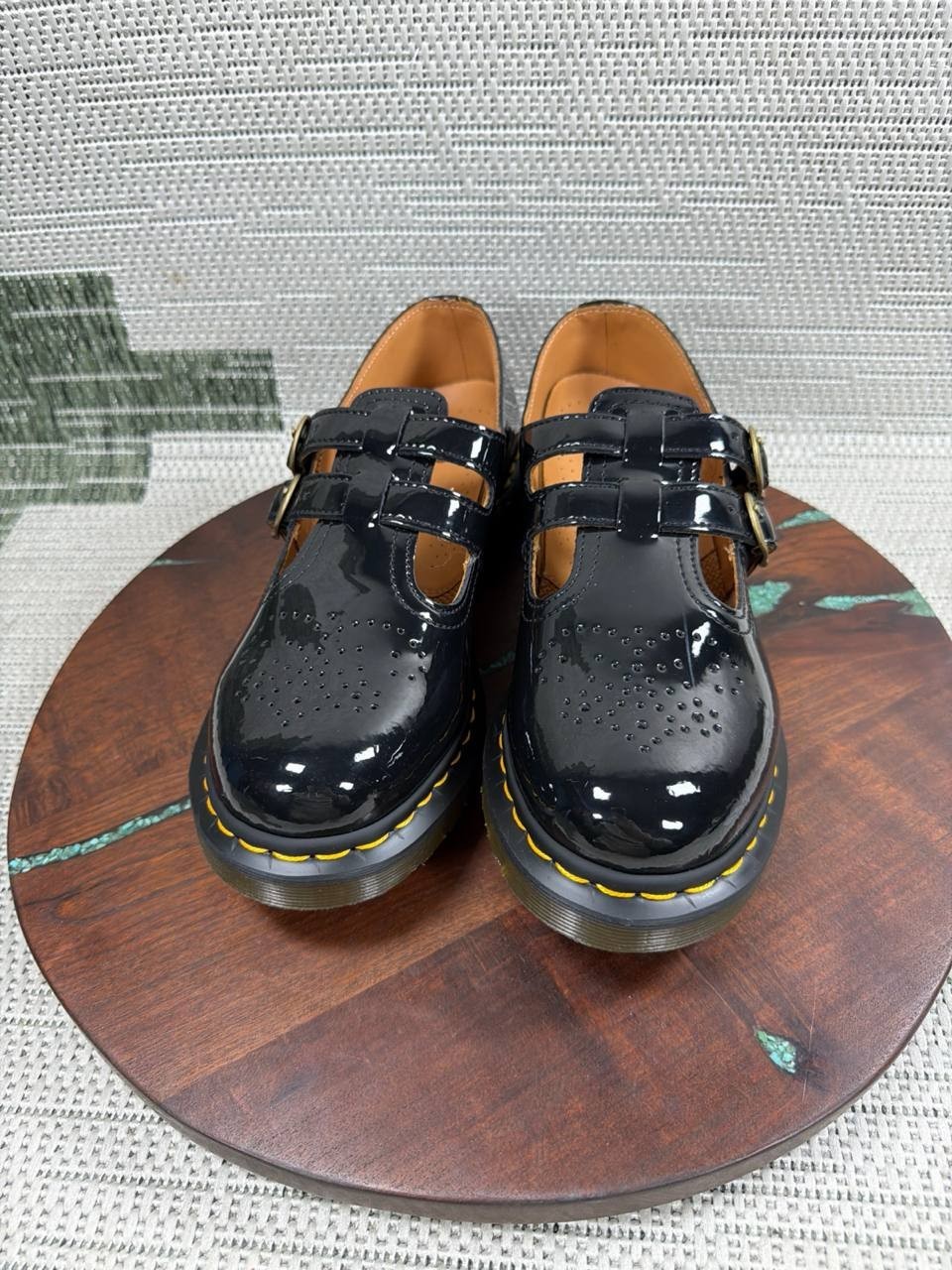 Dr. Martens Shoes Womens Size 9 Us 8065 Mary Jane Soft Toe Work Black Patent