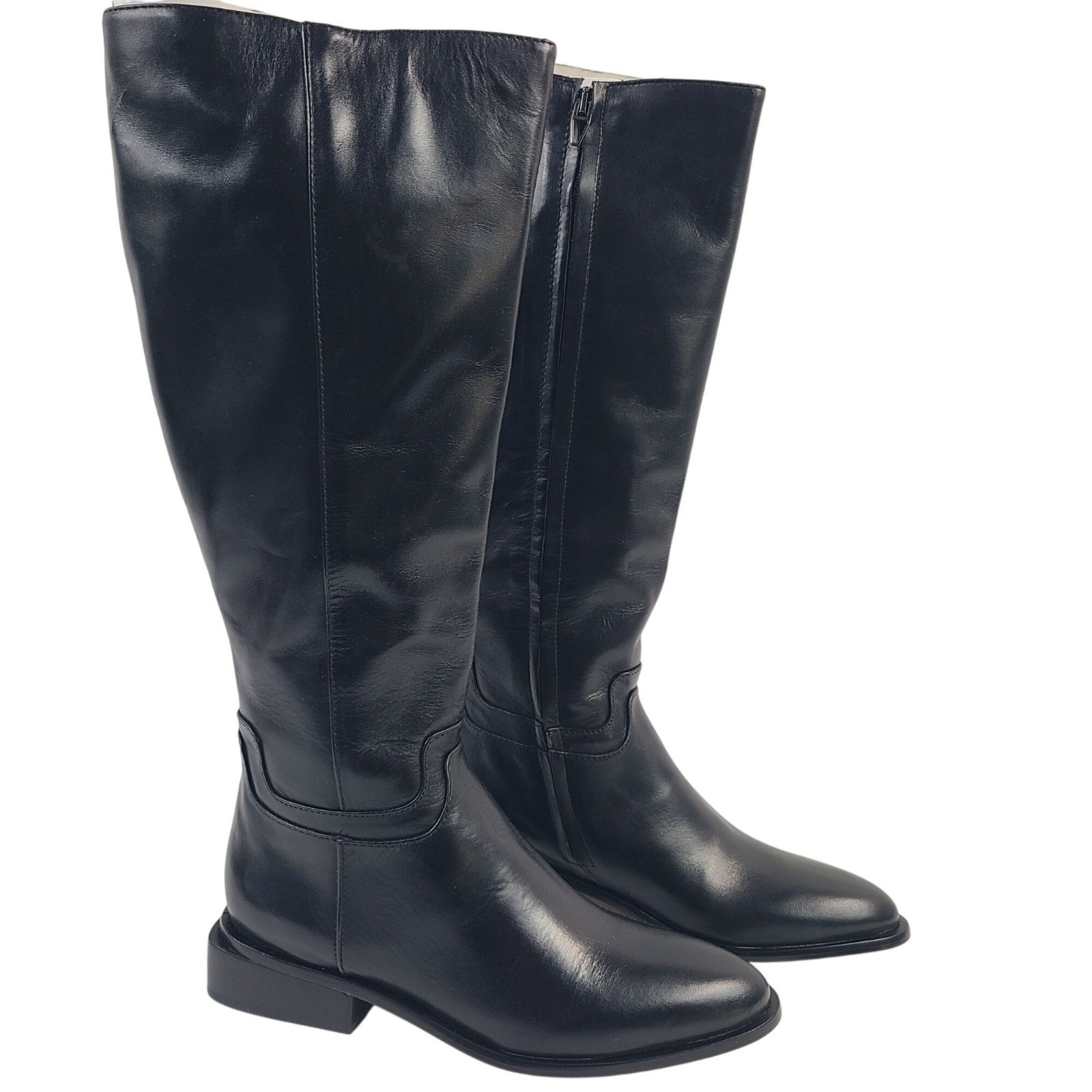 Dolce Vita Women’s Verdi Black Leather Knee-High Boots Size 6 Elegant