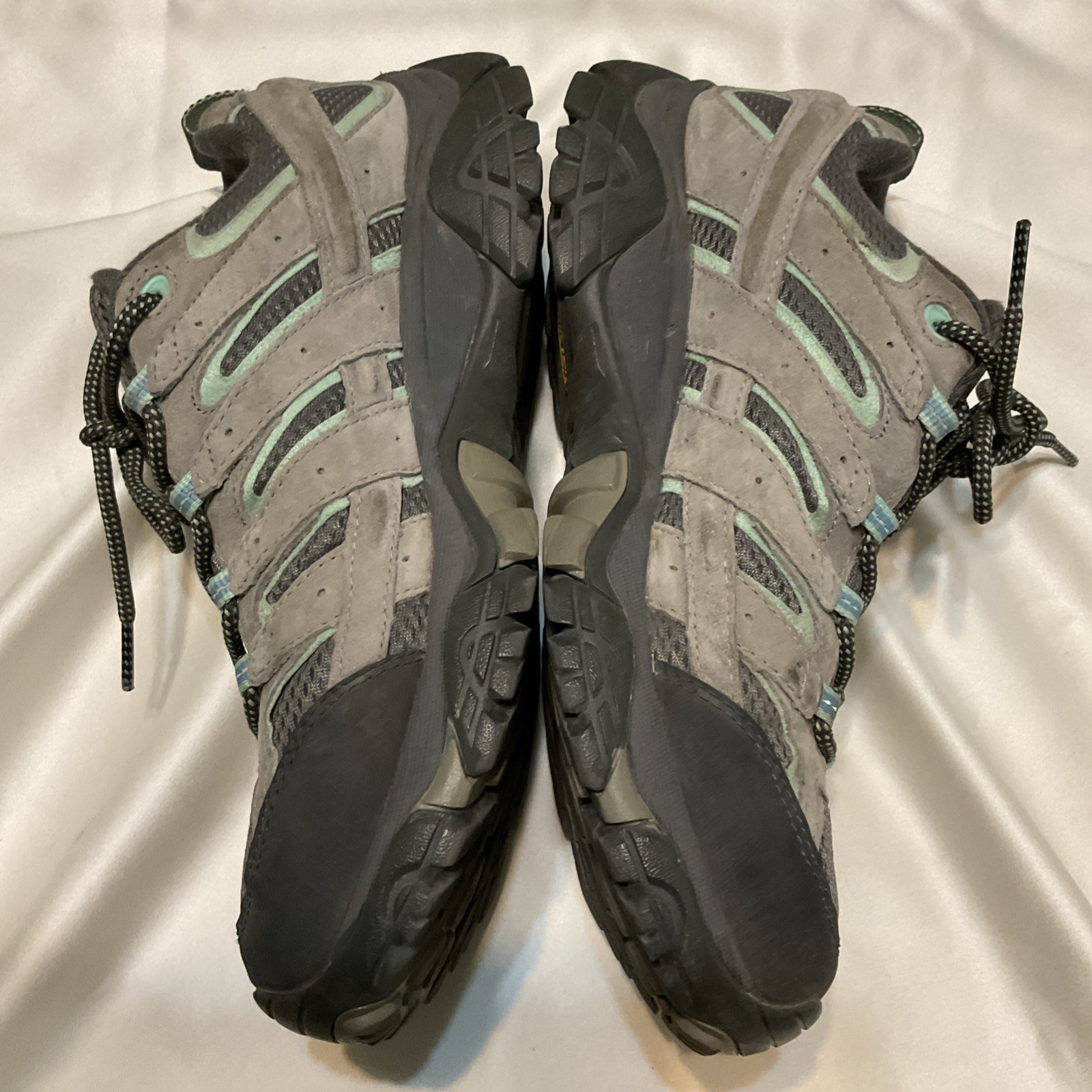 MERRELL WOMENS MOAB 2 WATERPROOF COMFORT HIKING SHOES J06028 Sz 10 Mint Gray