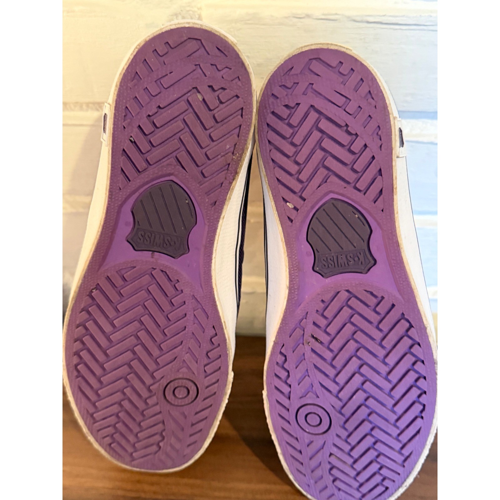 K-Swiss Womens 6 Low Top Canvas Sneaker Purple Plum Skater Streetwear YK Classic