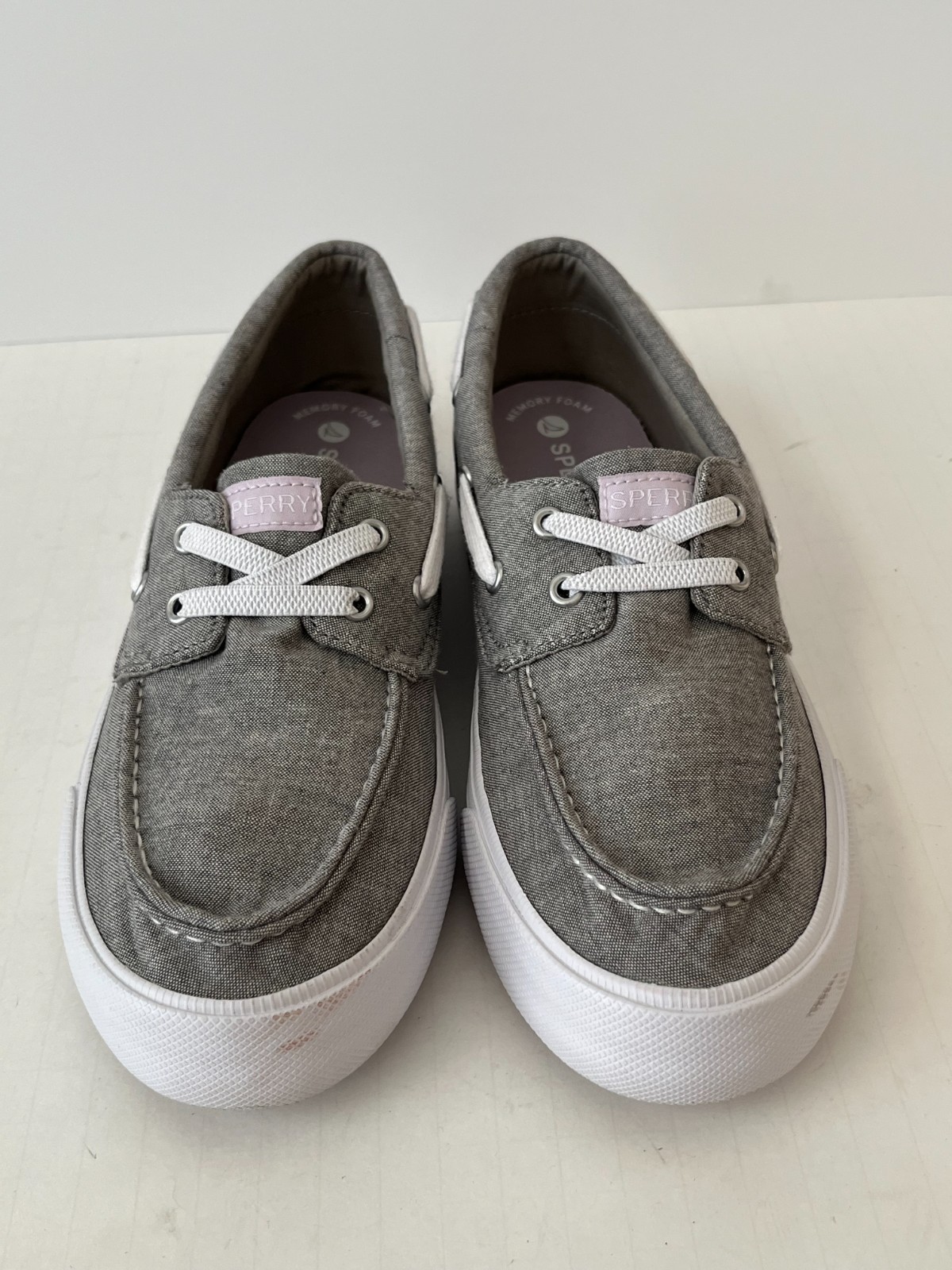 Sperry Top-Sider Bahama 3.0 Grey Platform Sneakers ~ Women’s Size 6M