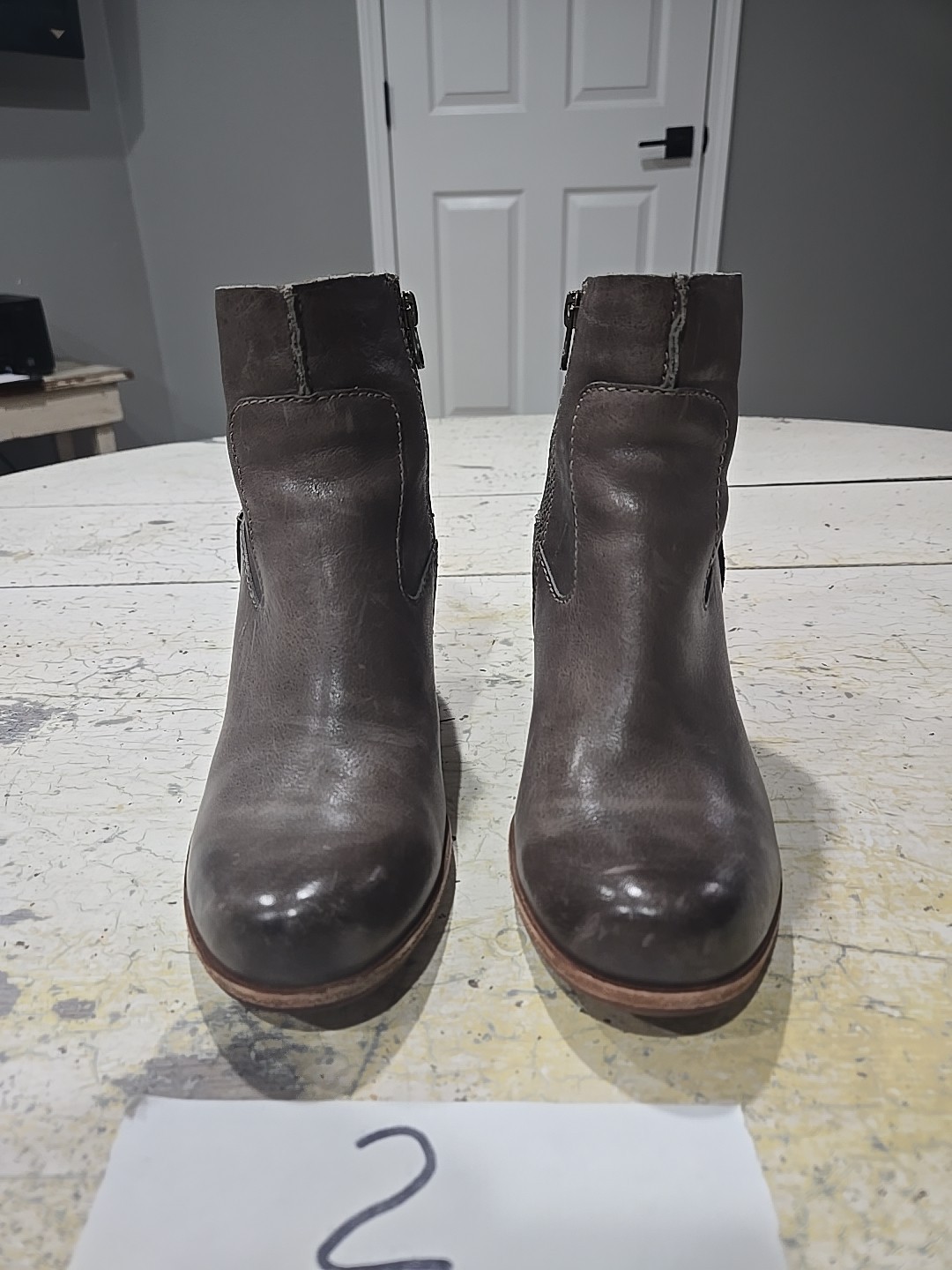 Kork Ease Michelle Boots K27760 Brown Wedge Booties Size 7.5 M