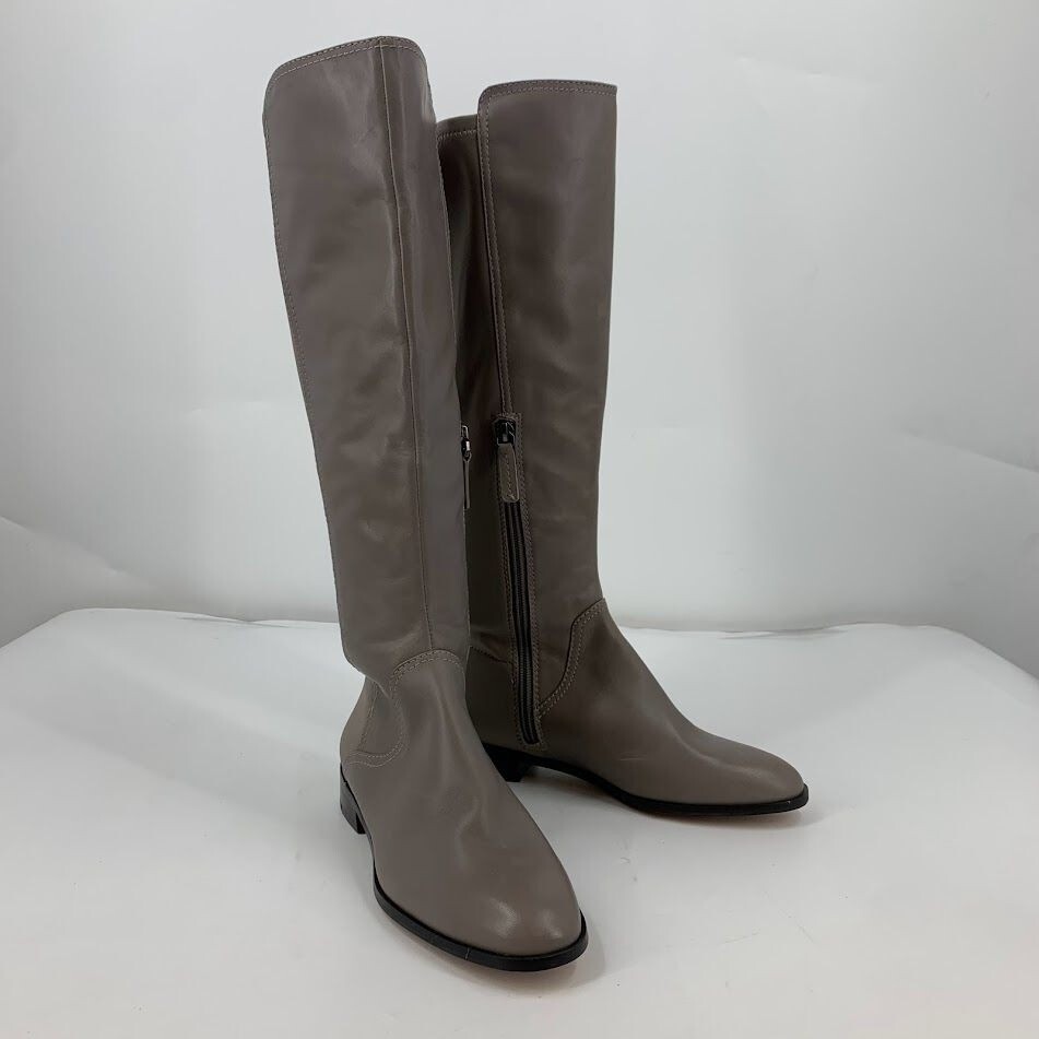 Louise et Cie Women’s Lo-Verdi-R Round Toe Low Heel Leather Knee High Boots SZ 6