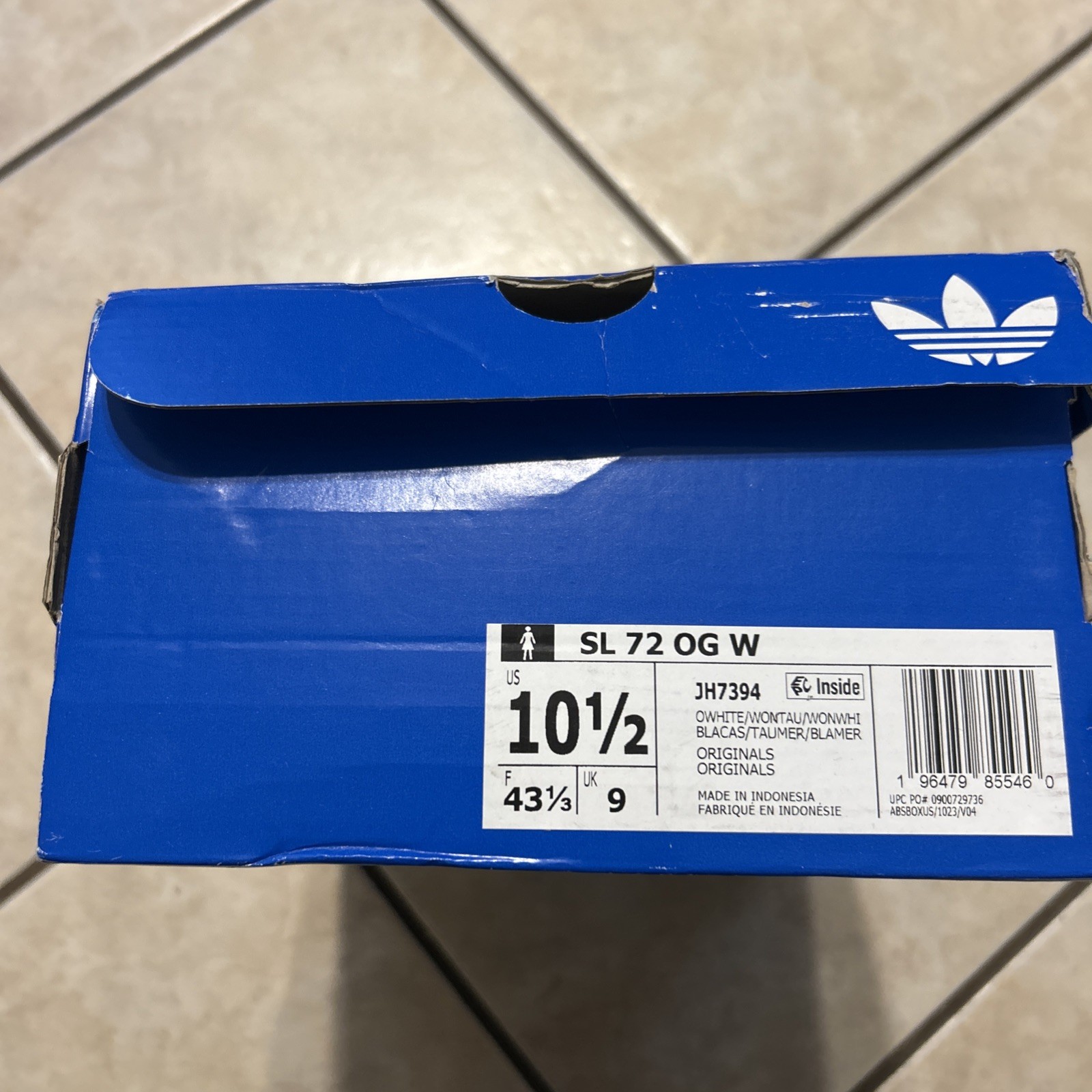 10.5W Adidas SL 72 OG Off White Taupe Shoes JH7394 Women’s