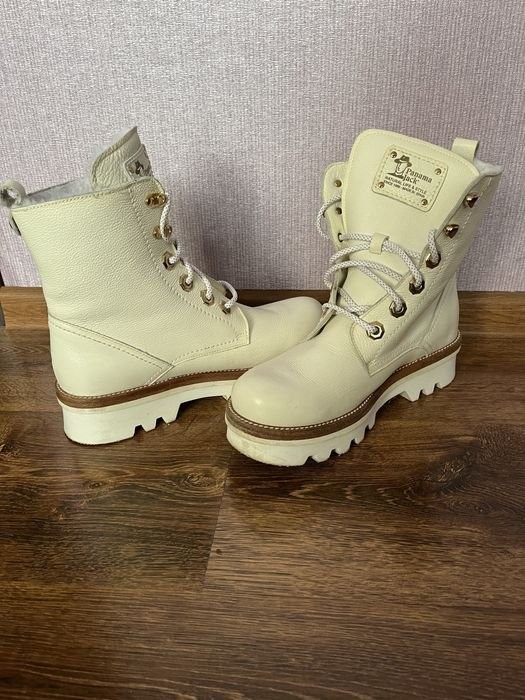 women panama jack boots white leather 40