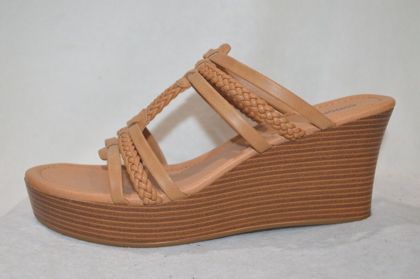 Sonoma Women’s Xandra Nude Platform Wedge Sandals – Size 9.5 NWB