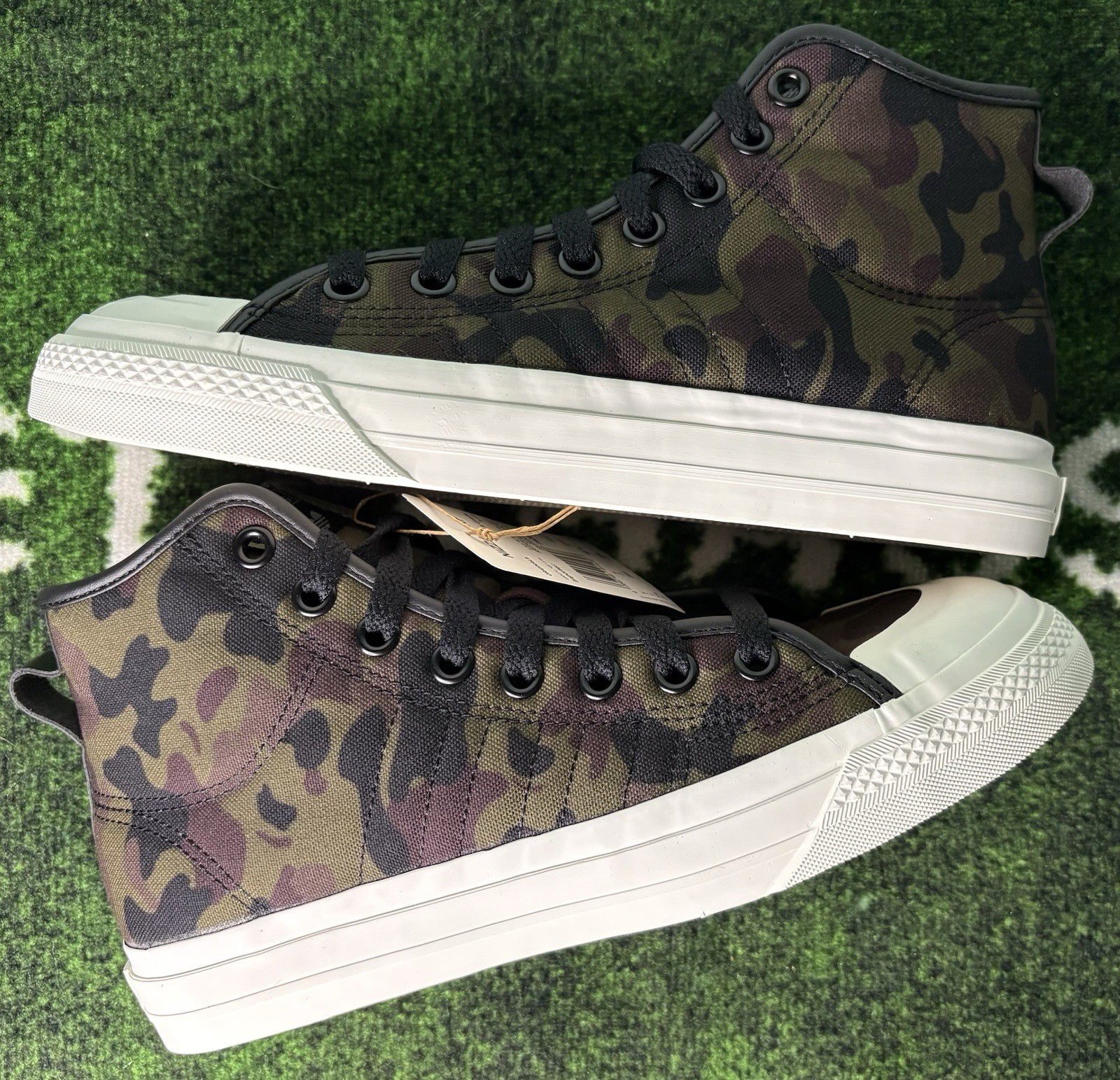 US Men’s 7.5/Women’s 8.5 – Adidas Nizza High RF “Camo” HQ8536