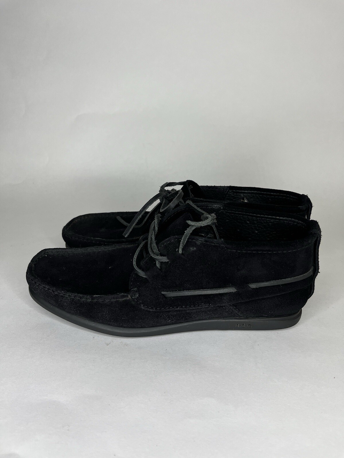 n.d.c. made by hand Chukka Boots Shoes Women Size 38 US 7 Black Suede