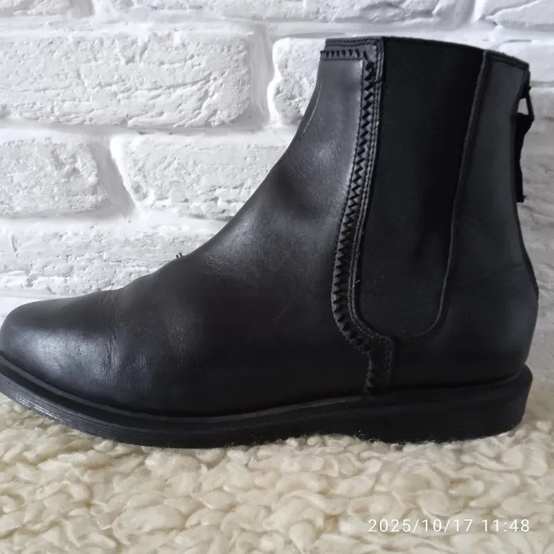 Women Dr Martens boots black leather 38 #3KWW