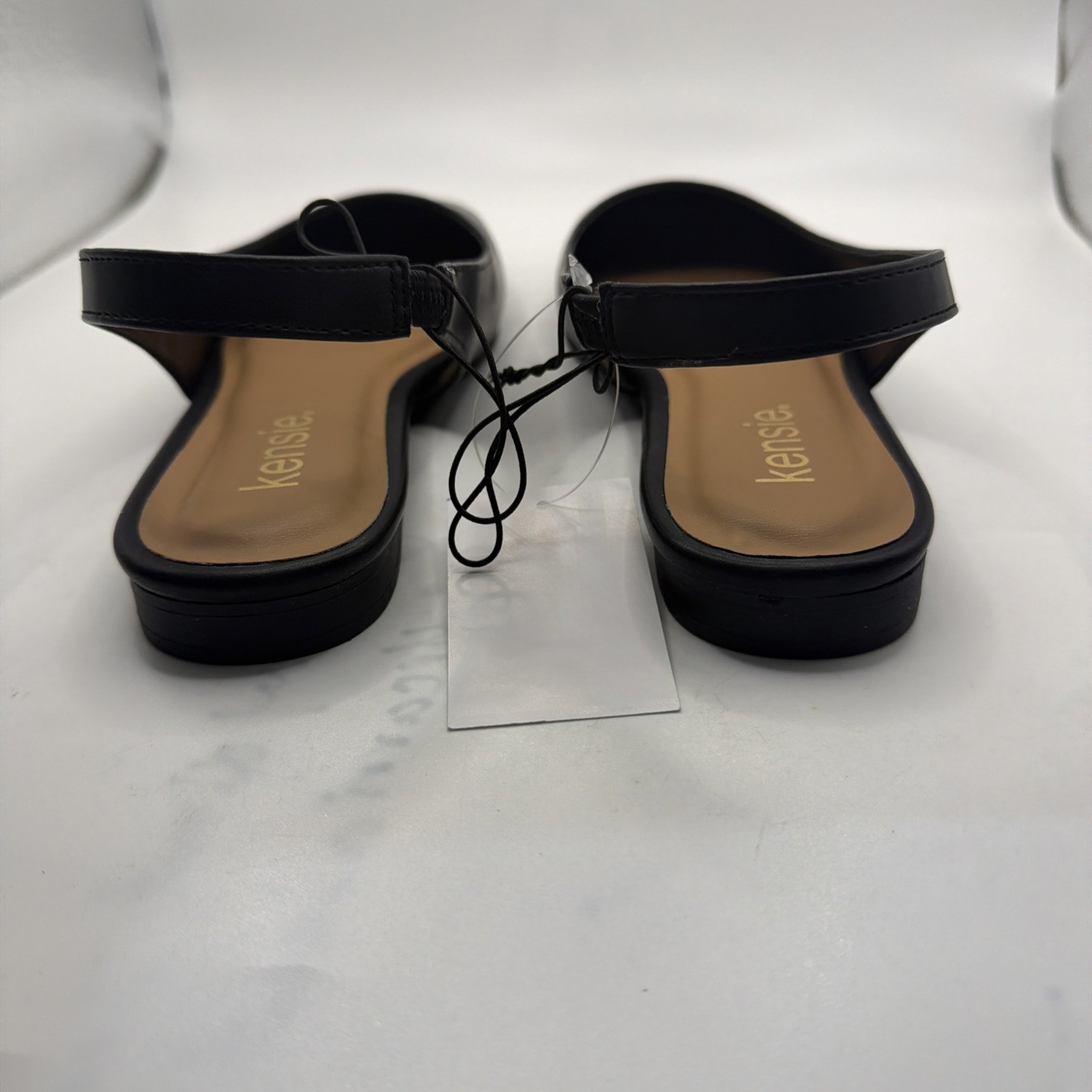 Kensie Women’s Size 9 Felice Dress Shoes Slingback Flats Easy On, Black. New.