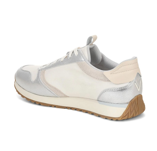 VIONIC Women’s Monarch Sneaker – Ivory Silver, Medium (NEW)