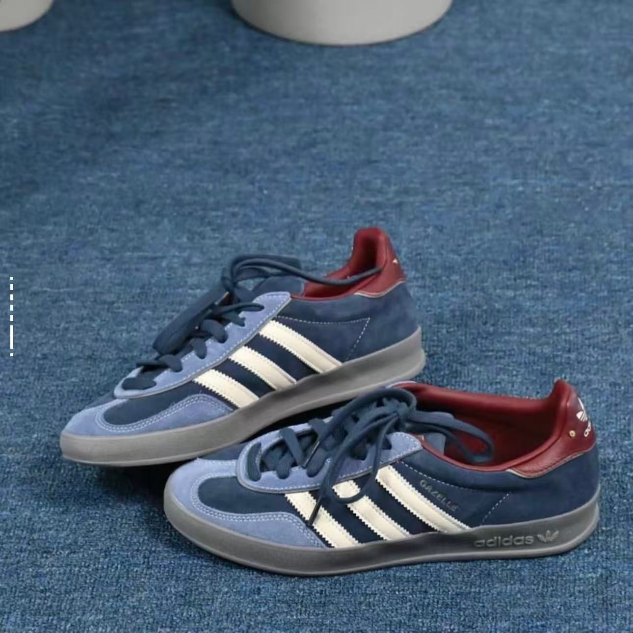 Adidas Gazelle Indoor Crew Navy Burgundy ID1008