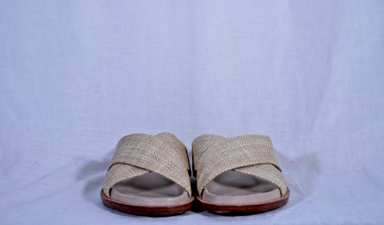 Porte & Paire Straw Slides Size 37.5
