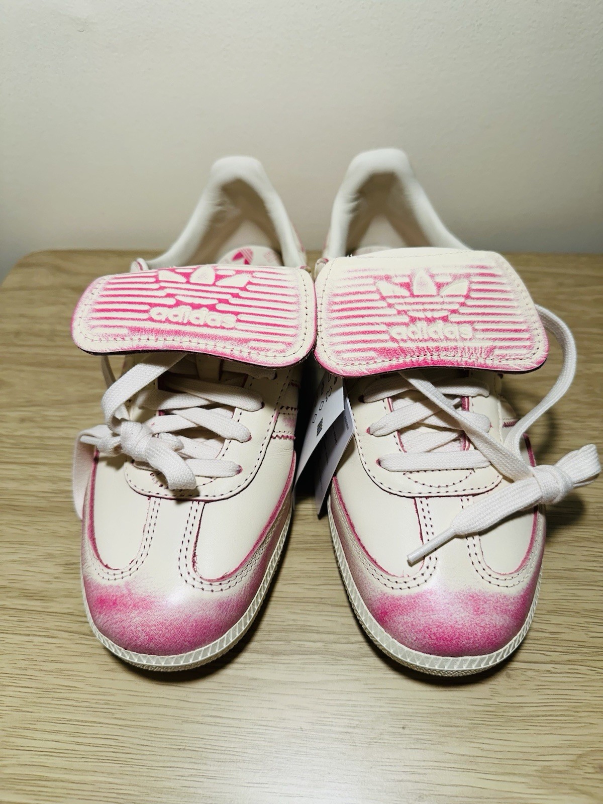Adidas Originals Samba LT women’s athletic shoes cream pink JR5998 NWOB size 8.5