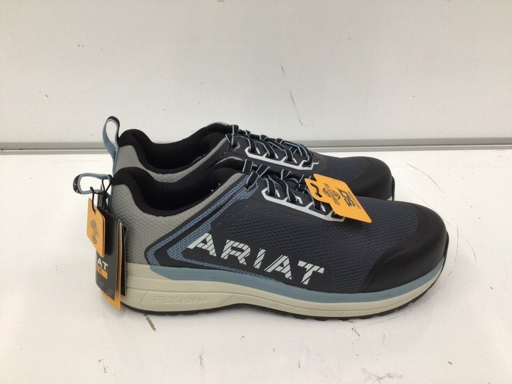 ARIAT Athletic Shoe: Women’s,Size 9 1/2, C,Gray/Light Blue,Composite Toe10044427
