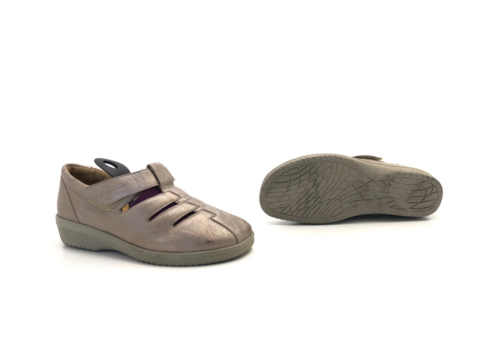 Ganter ladies loafers slip on loafers casual grey size 37 (UK 4)