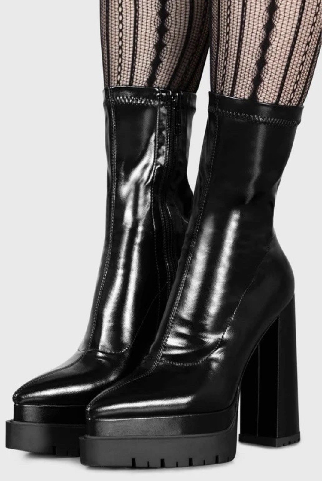 Killstar Devourer Women’s Platform Boots Size 5.5 36euro Black With Box Goth