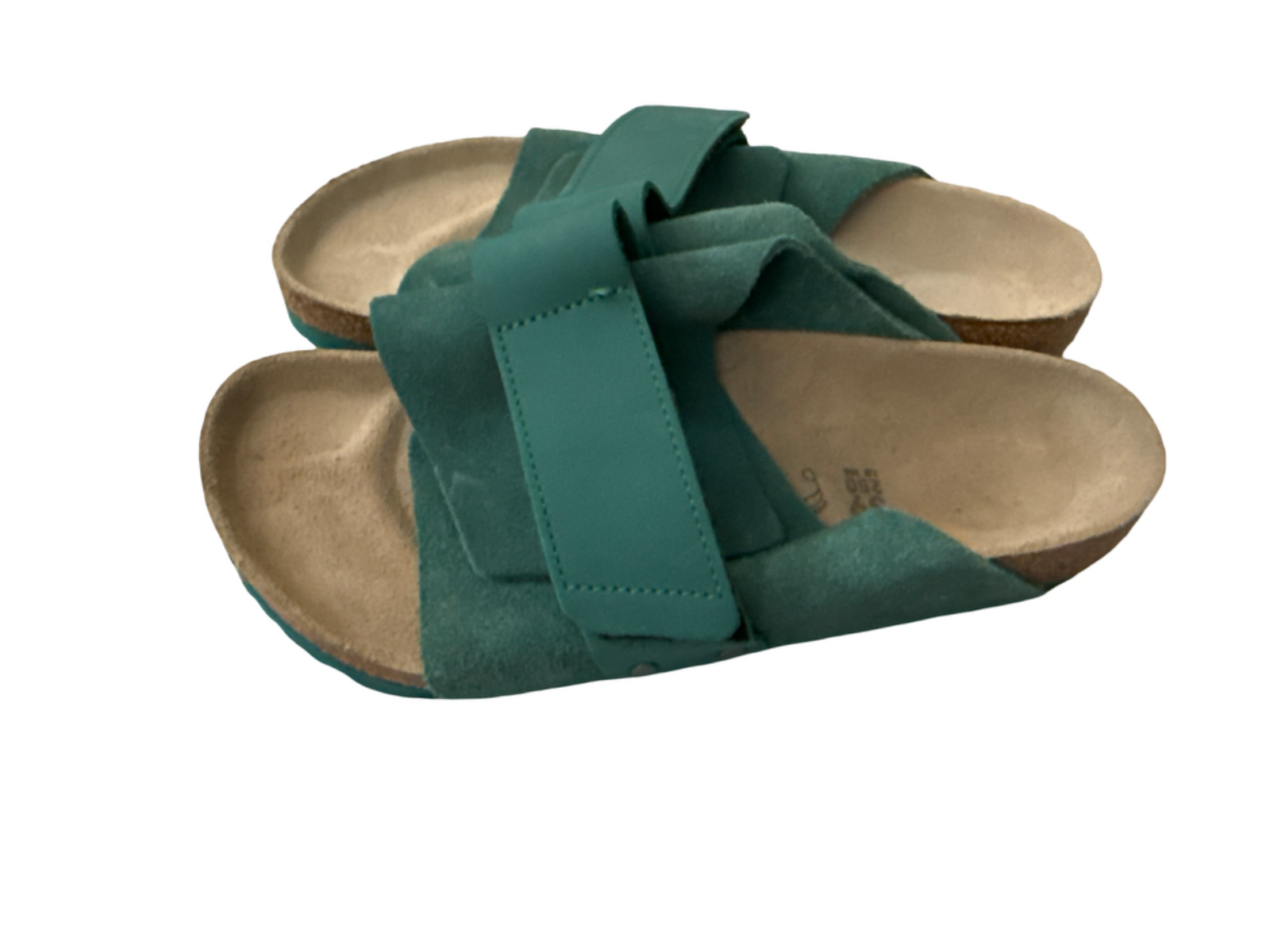 Birkenstock Kyoto Nubuck Suede Leather Slippers Digital Green| Size 39 US 8