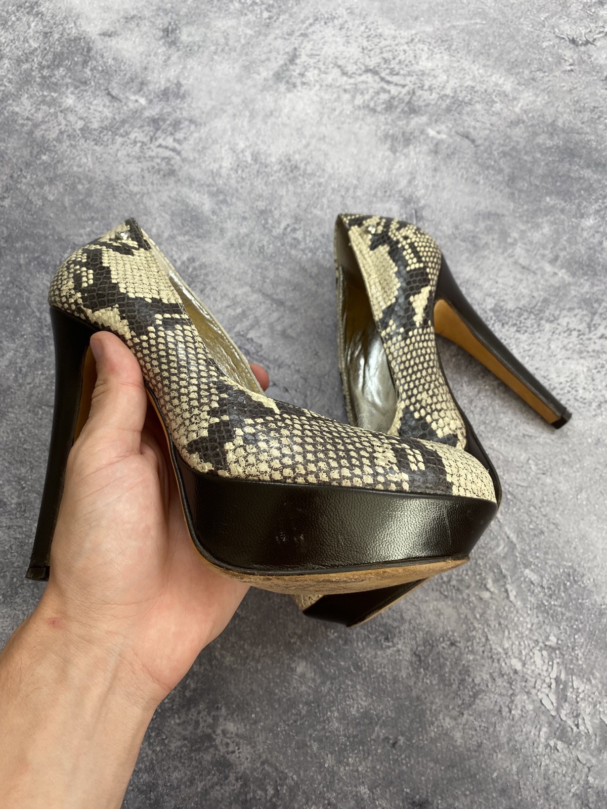 Just Cavalli Designer Women’s Shoes High-Heel Size 38 Made in Italy Vntg Roberto