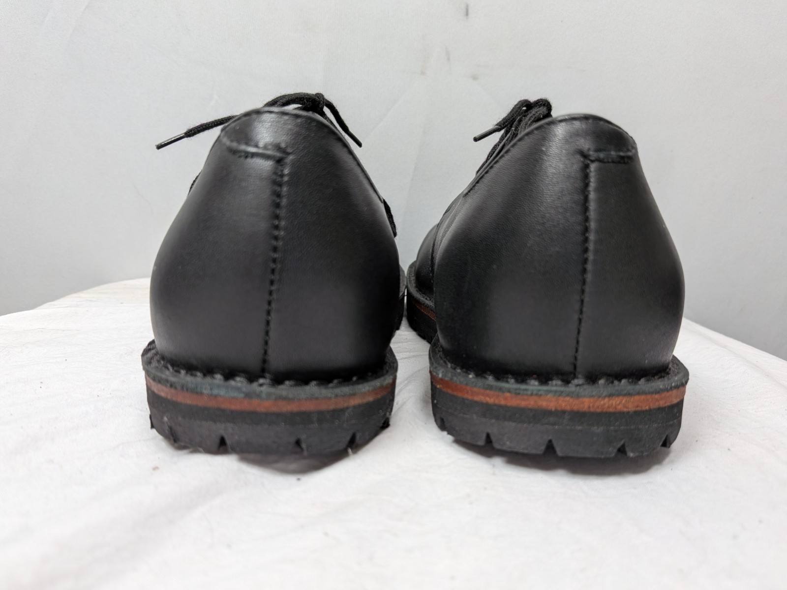 Waldviertler F37 Black Leather Derby Shoes Women’s 6.5 EU 37G NWOB Austria