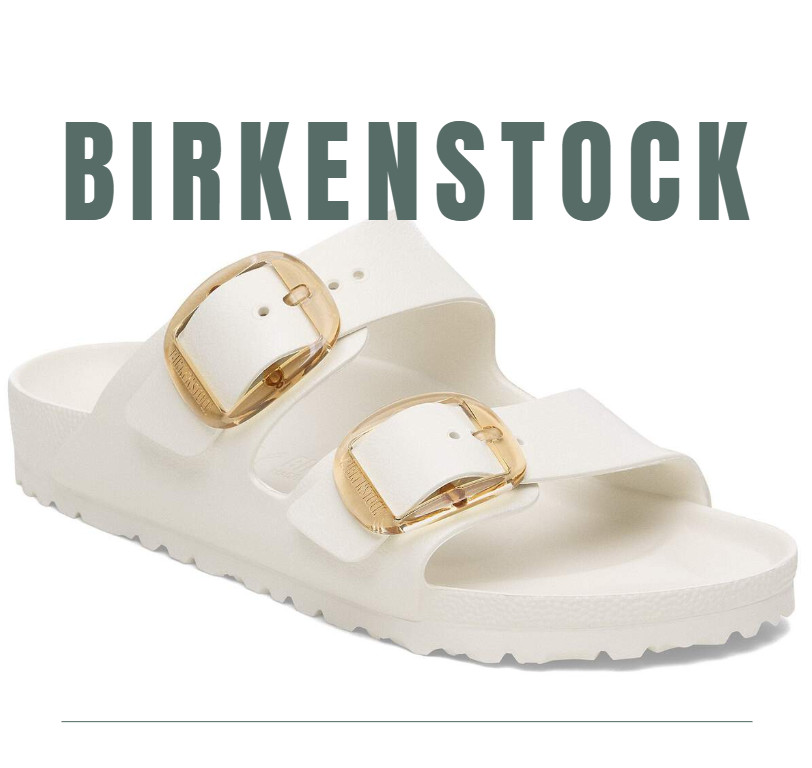 Birkenstock EVA Arizona Big Buckle Sandals in Eggshell – Women’s Sandal NWB