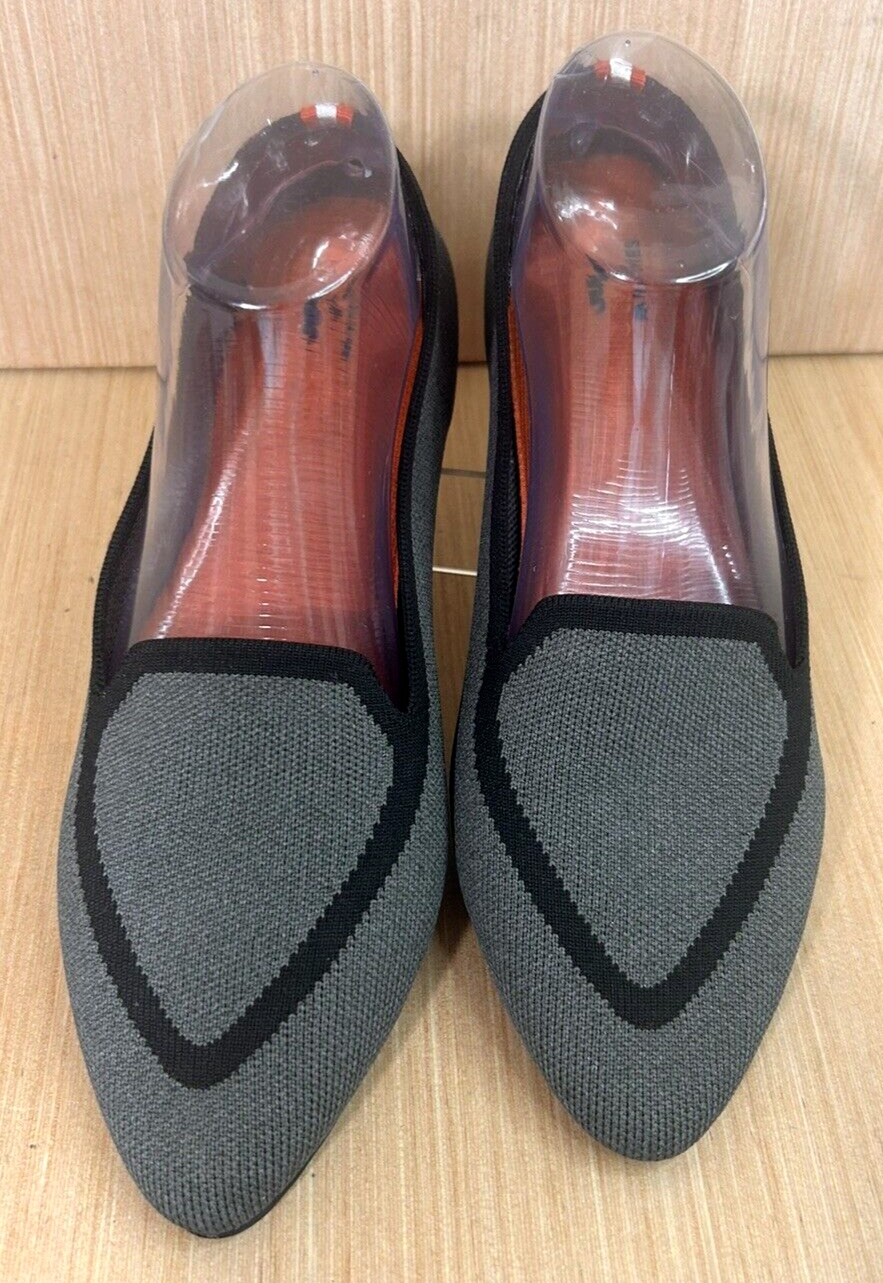 Judy + Birdies The Blackbird Heather Gray Knit Fabric Loafer Women’s Size 10.5