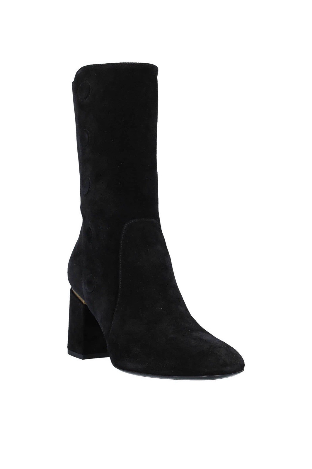 TOD’S Snap Detailed Suede Ankle Boots in Black Size EU 36 / US Size 5.5-6
