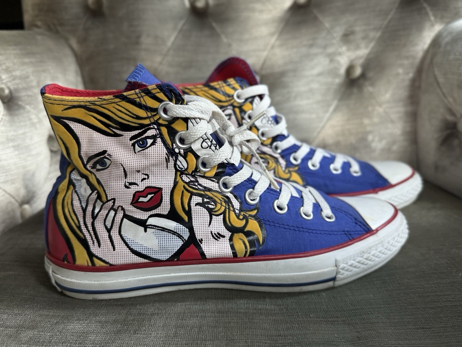 Converse Pop Art High Top Sneakers EU 40 US Mens 7 Womens 9