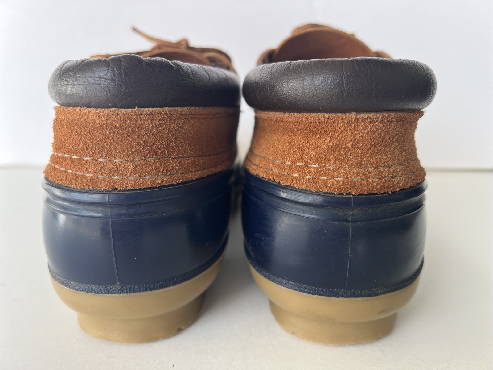 LaCrosse Duck Rain Shoe Bootie 3 Eye Leather & Rubber Upper Women’s 7 Blue