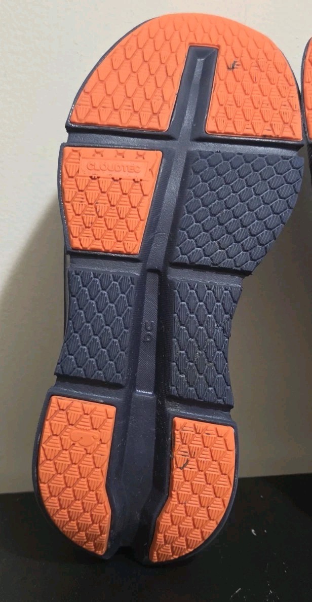 On Running Cloudgo Womens Size 8 Blue Orange Running Shoes Sneakers 55.98233