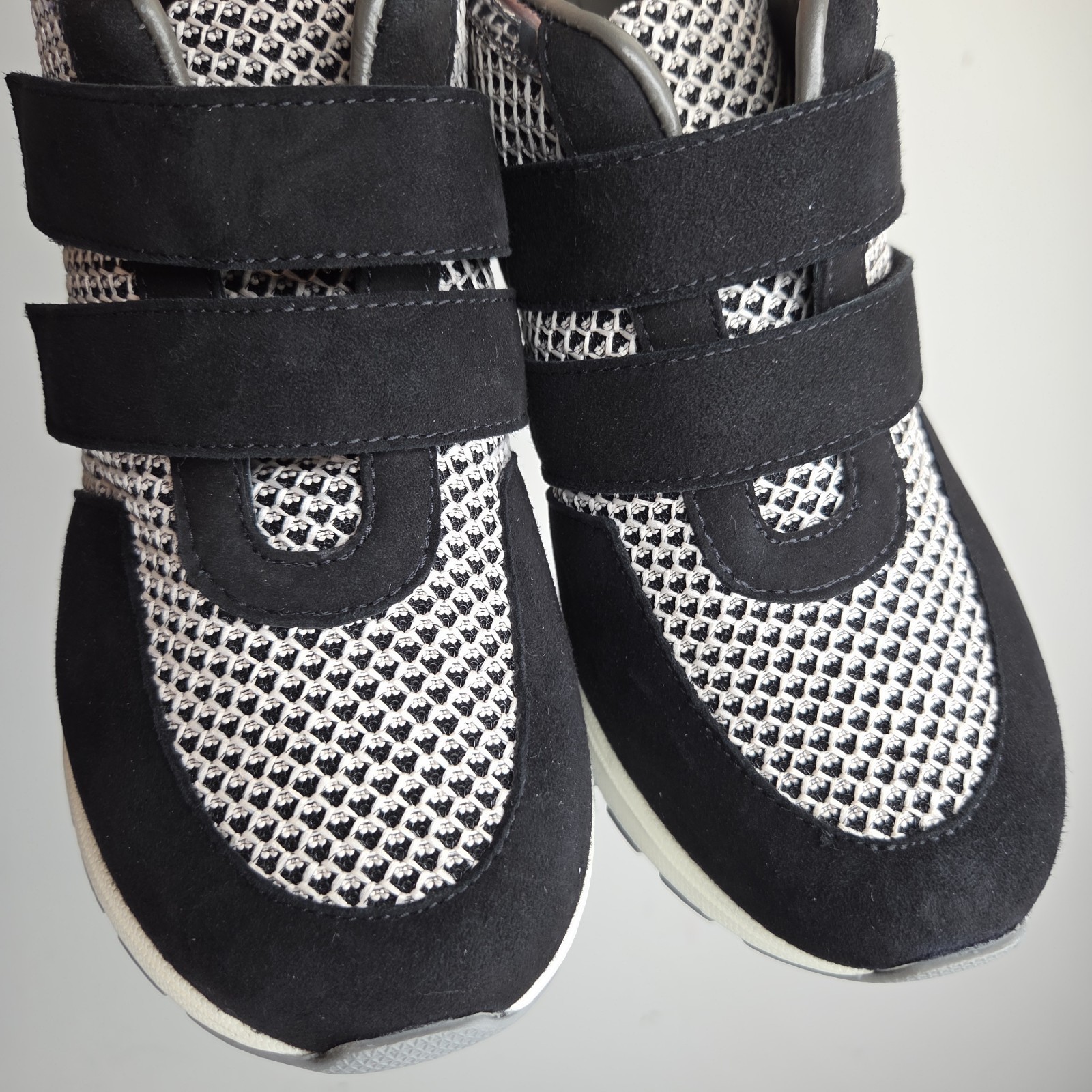 Sneex Sarah Blakely The Blake Hy-Heels 9 Black Silver Stiletto Made Spain