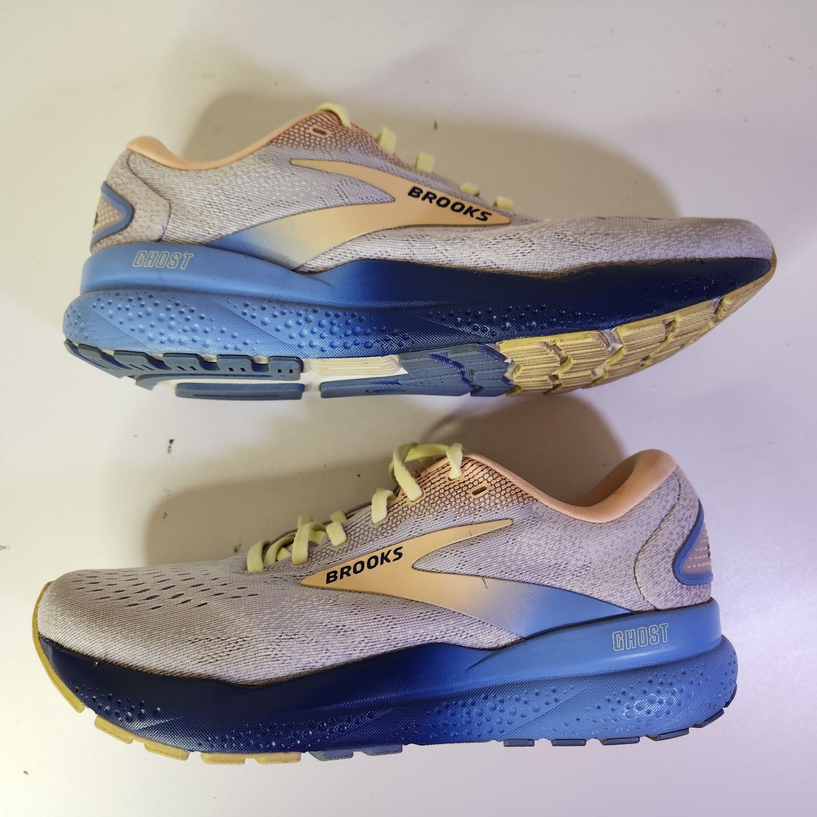 Brooks Ghost 16 Shoes Womens 10B Running Cushion DNA Loft Haze Peach Blueprint